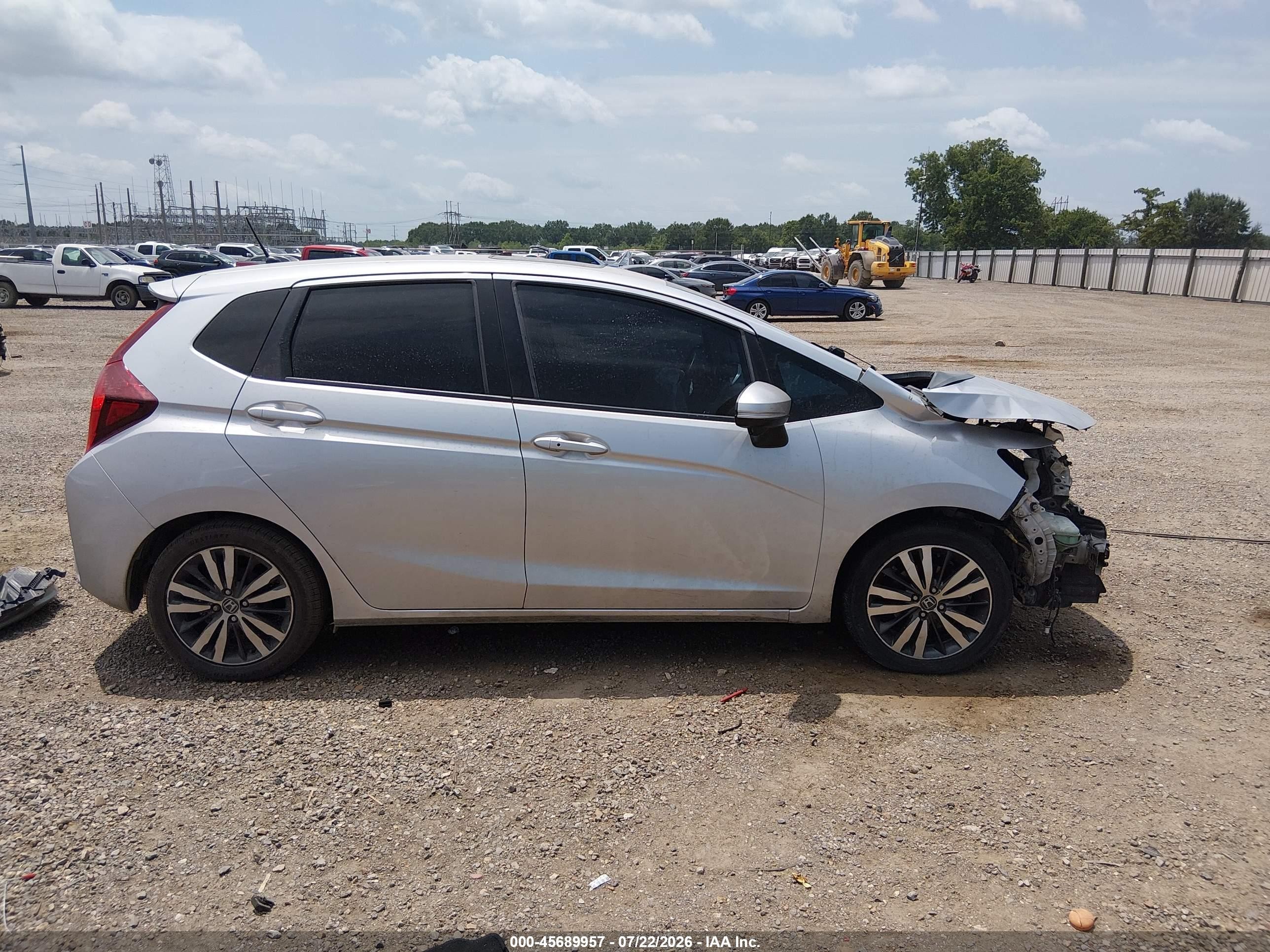 2015 Honda Fit Ex/ex-l Серебряный vin: 3HGGK5H89FM716144