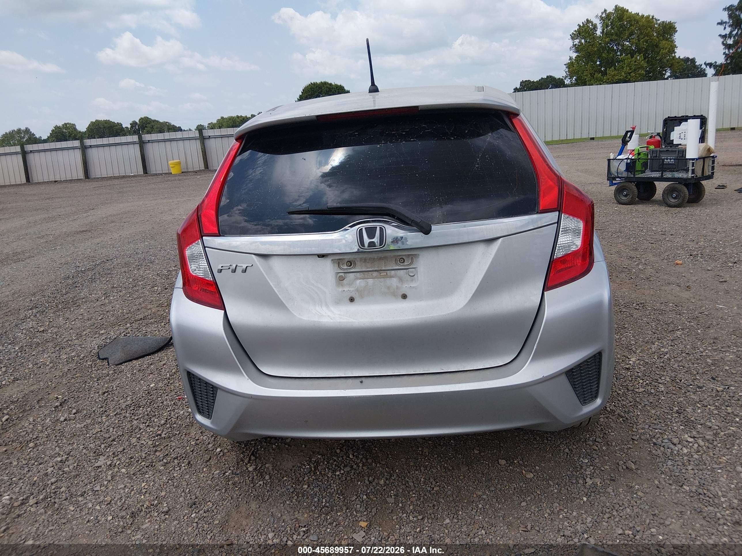 2015 Honda Fit Ex/ex-l Серебряный vin: 3HGGK5H89FM716144