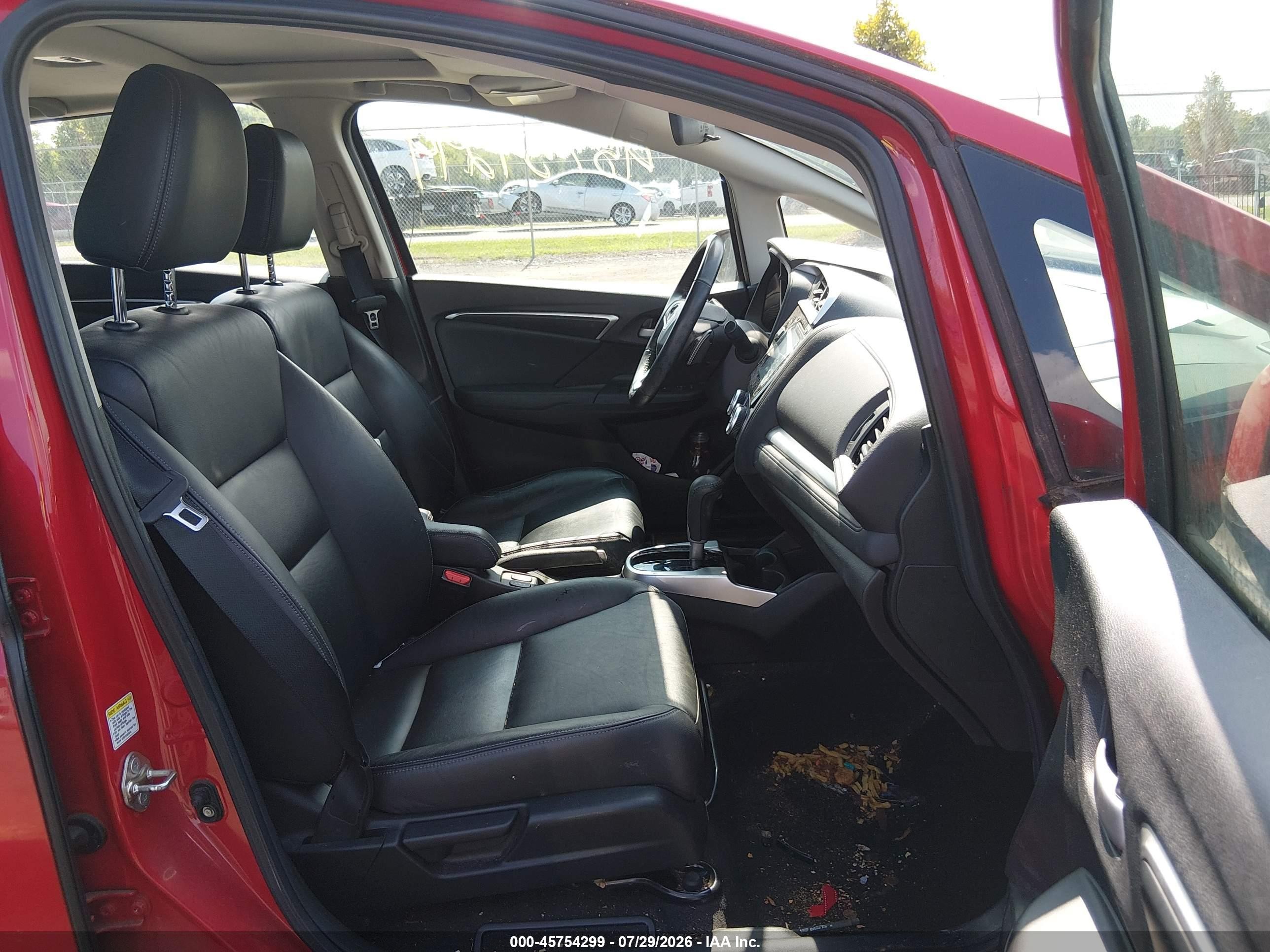 2015 Honda Fit Ex/ex-l Red vin: 3HGGK5H89FM717147