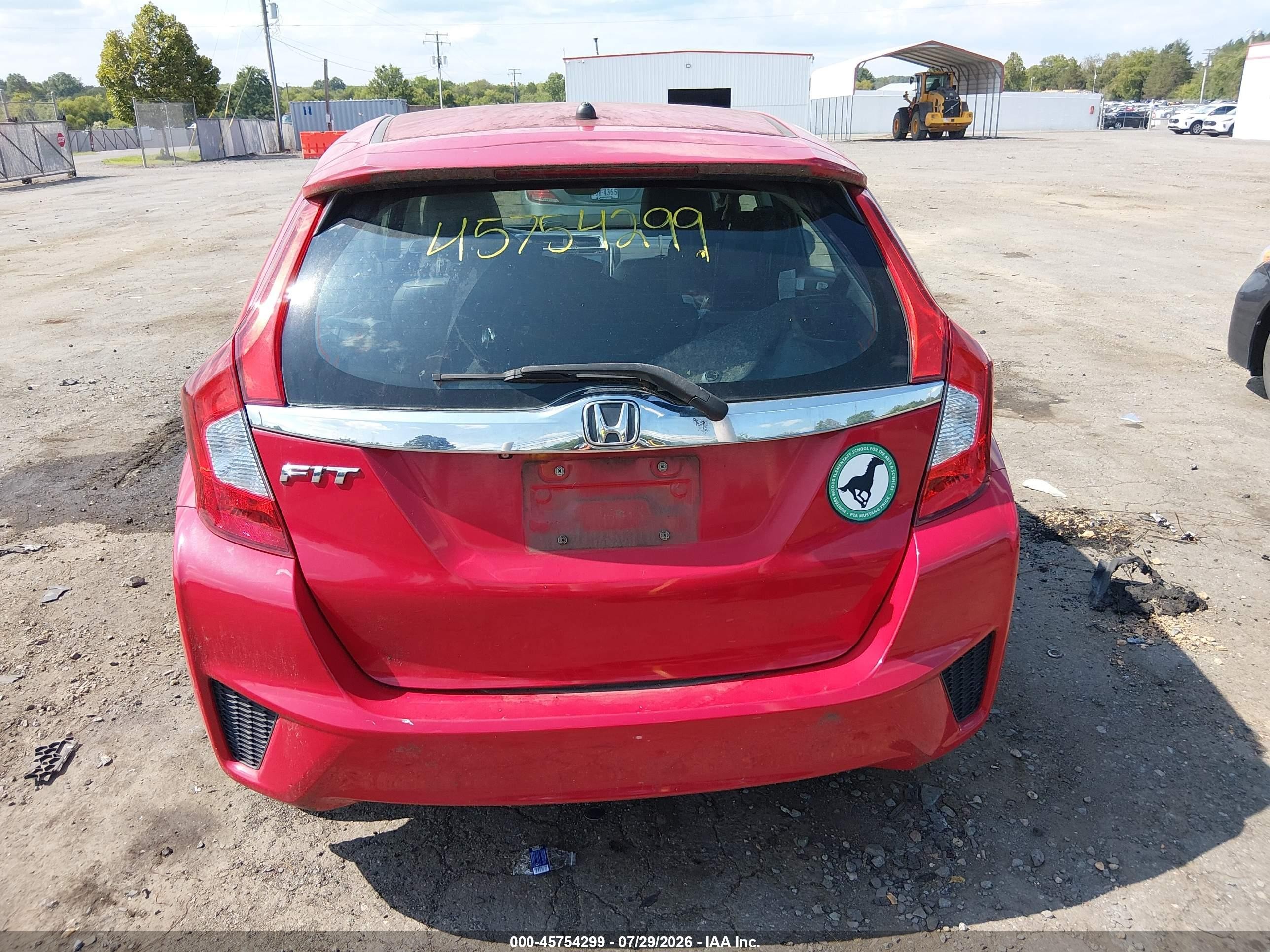 2015 Honda Fit Ex/ex-l Red vin: 3HGGK5H89FM717147