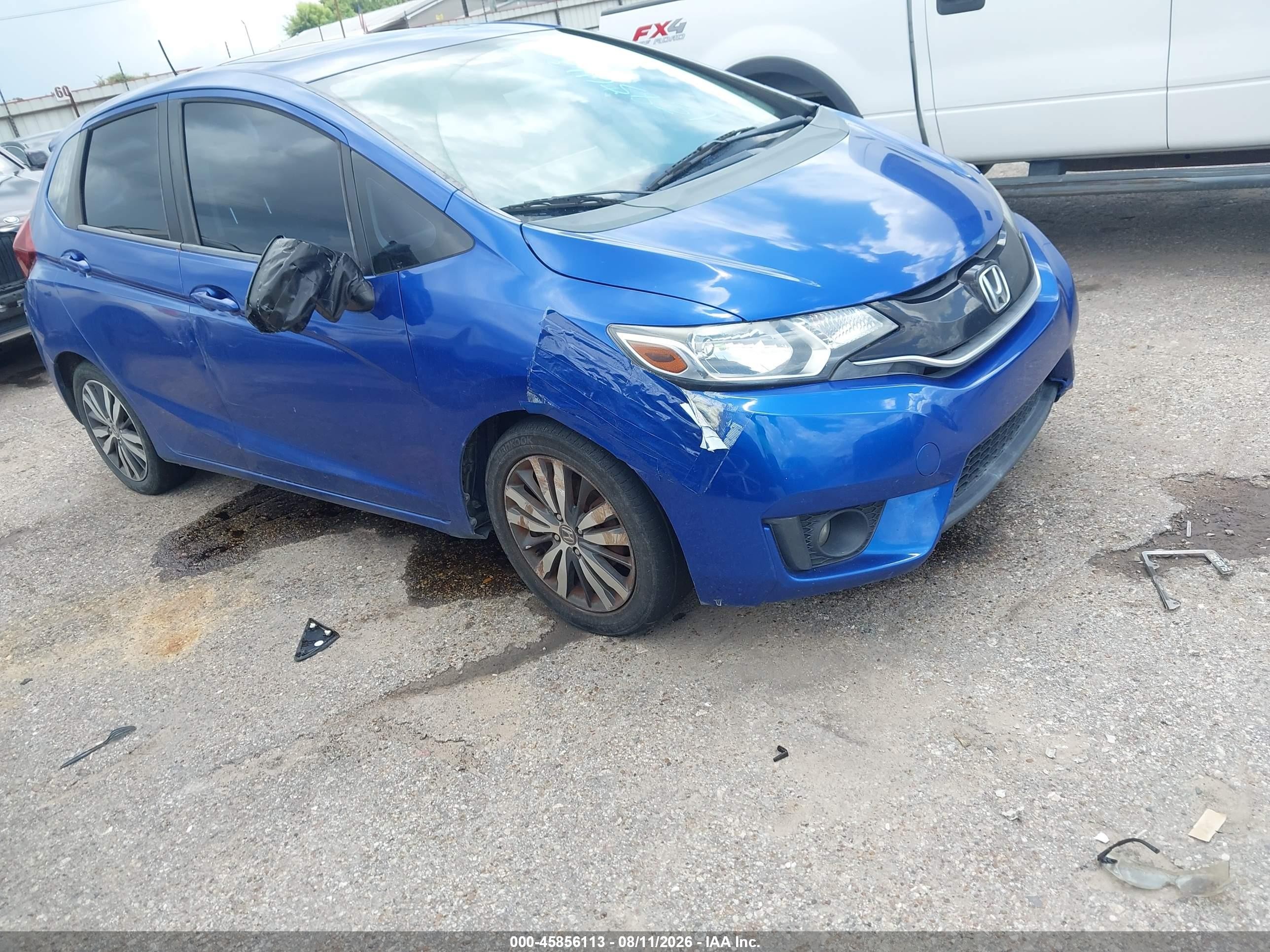 2015 Honda Fit Ex/ex-l Blue vin: 3HGGK5H89FM718704