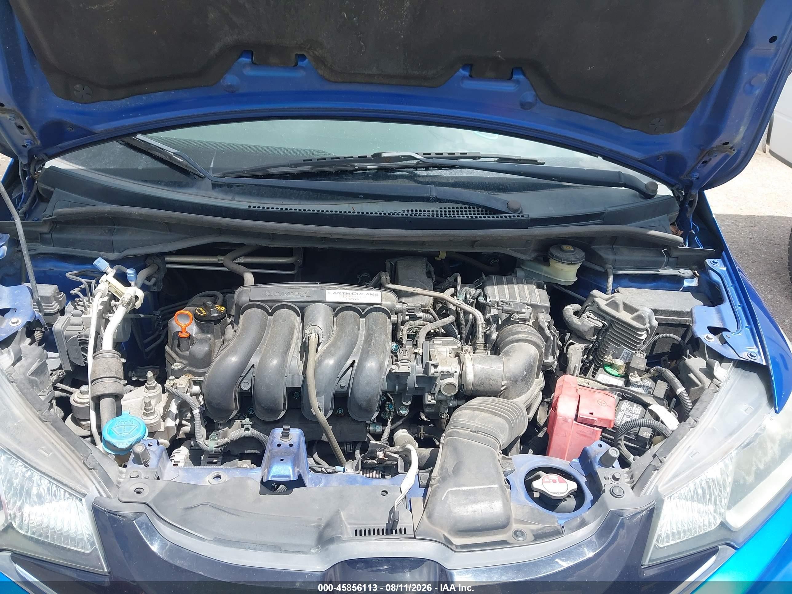 2015 Honda Fit Ex/ex-l Blue vin: 3HGGK5H89FM718704