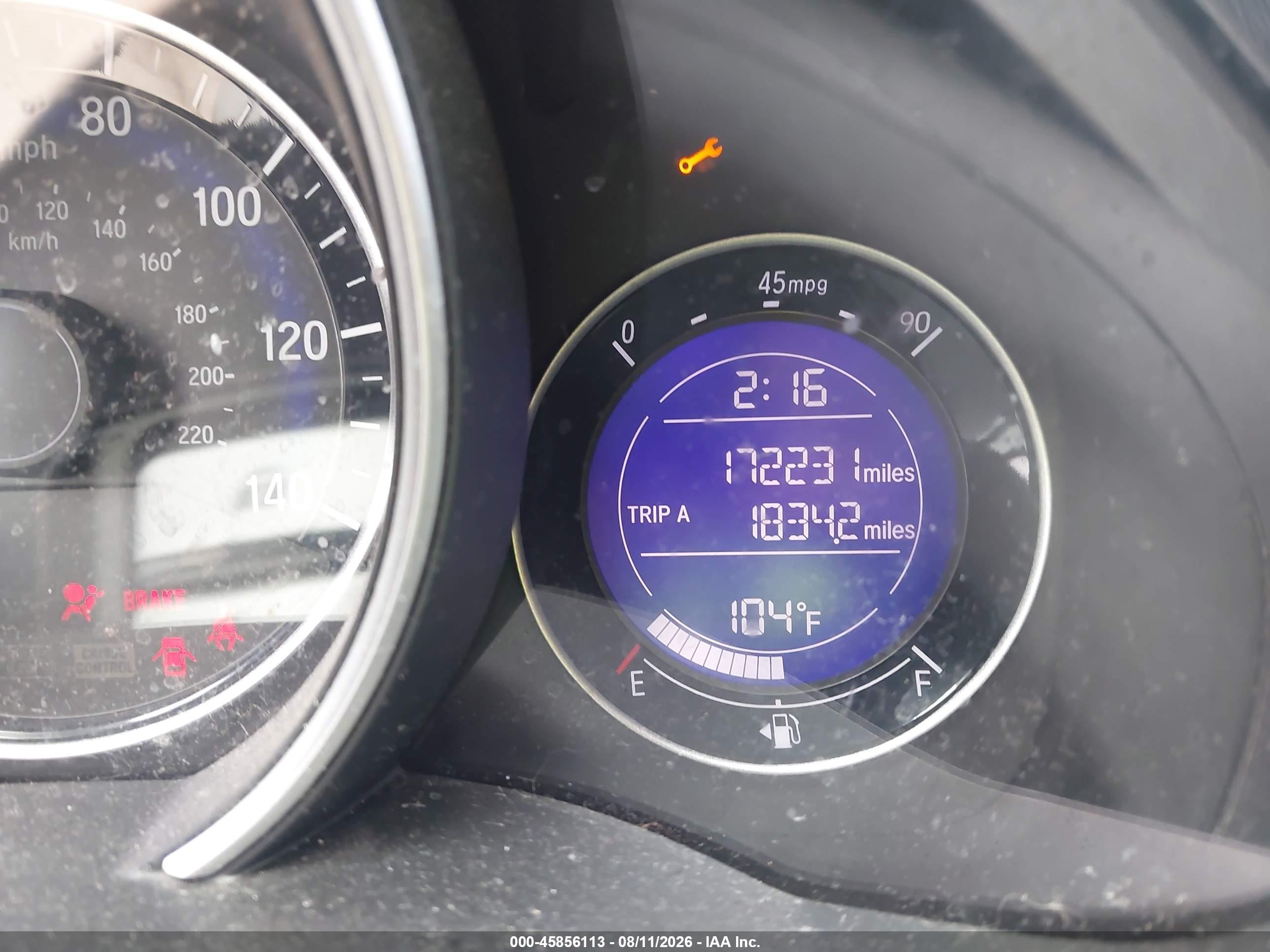 2015 Honda Fit Ex/ex-l Blue vin: 3HGGK5H89FM718704