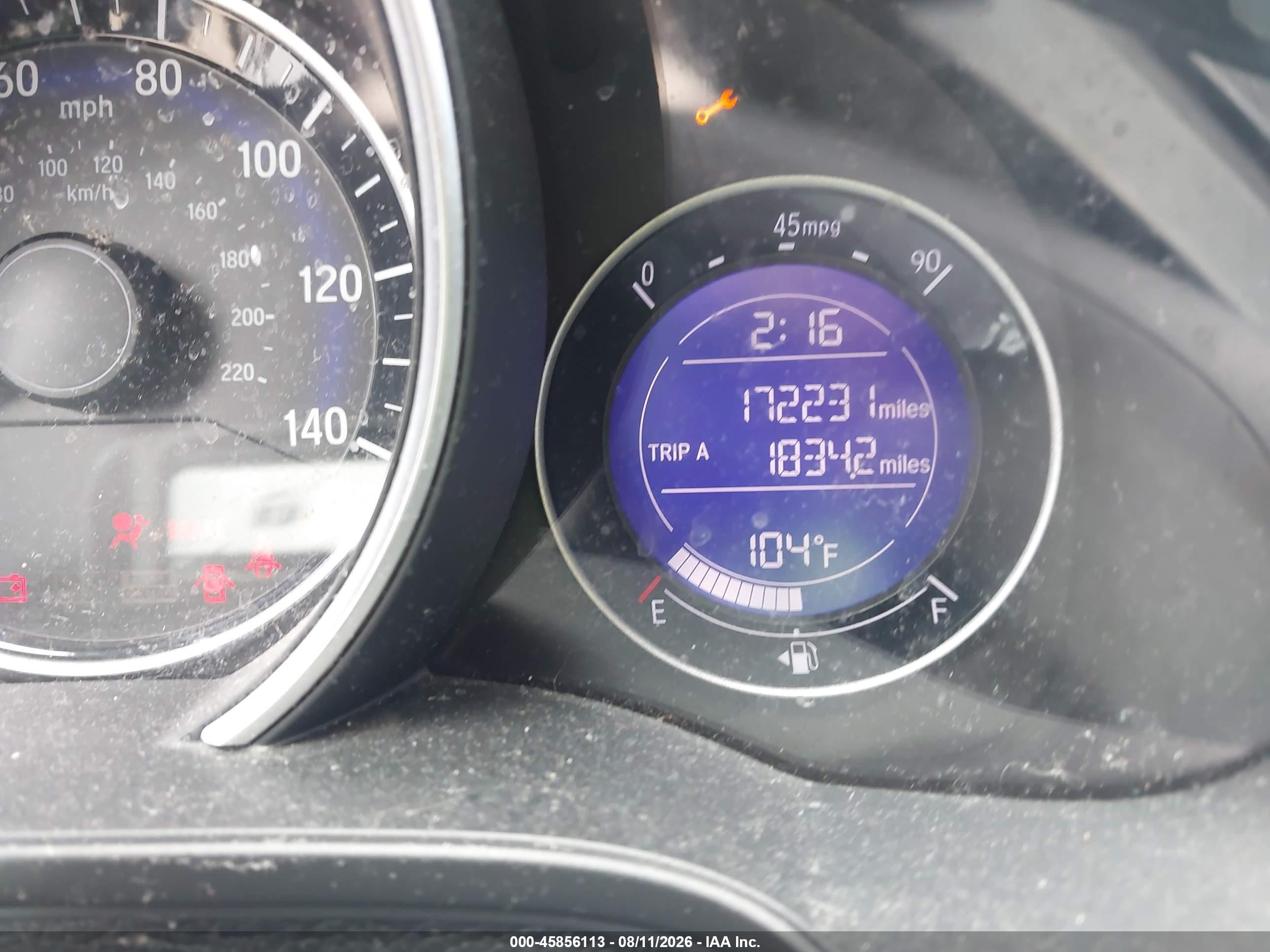 2015 Honda Fit Ex/ex-l Blue vin: 3HGGK5H89FM718704
