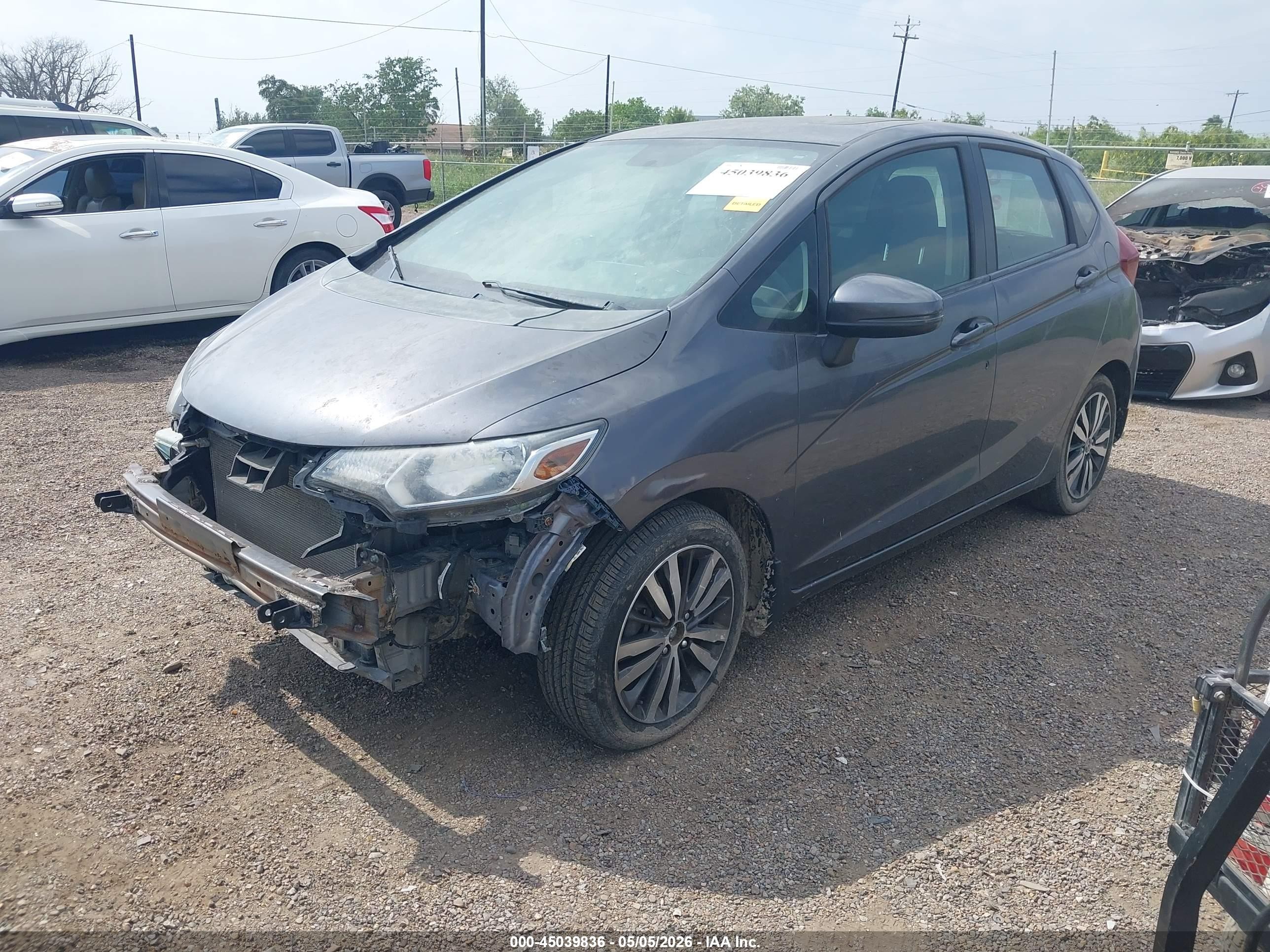 2015 Honda Fit Ex/ex-l Black vin: 3HGGK5H89FM736359