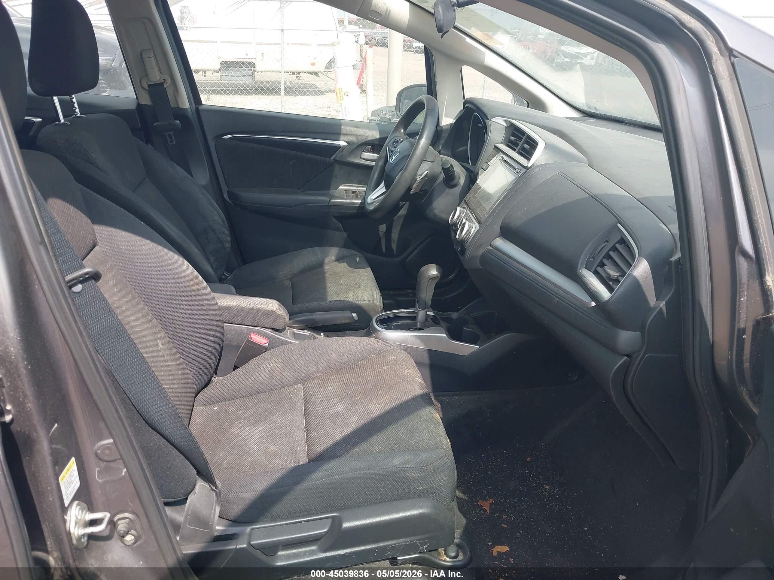 2015 Honda Fit Ex/ex-l Black vin: 3HGGK5H89FM736359