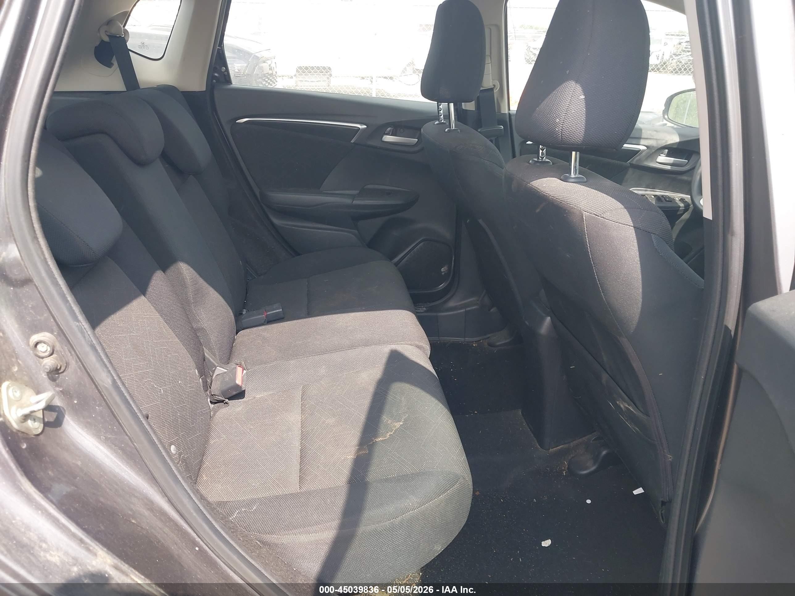 2015 Honda Fit Ex/ex-l Black vin: 3HGGK5H89FM736359