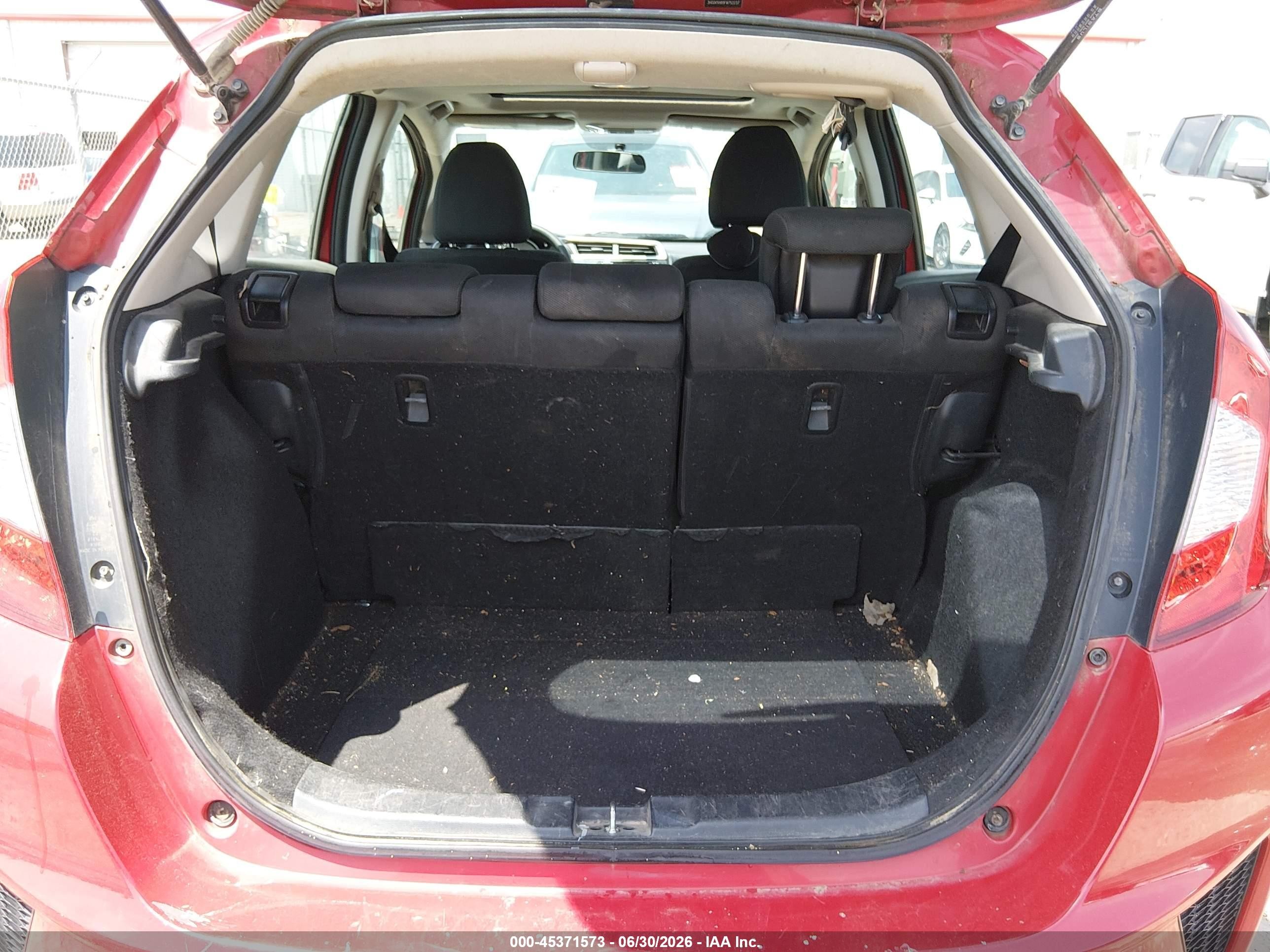 2015 Honda Fit Ex/ex-l Red vin: 3HGGK5H89FM752237
