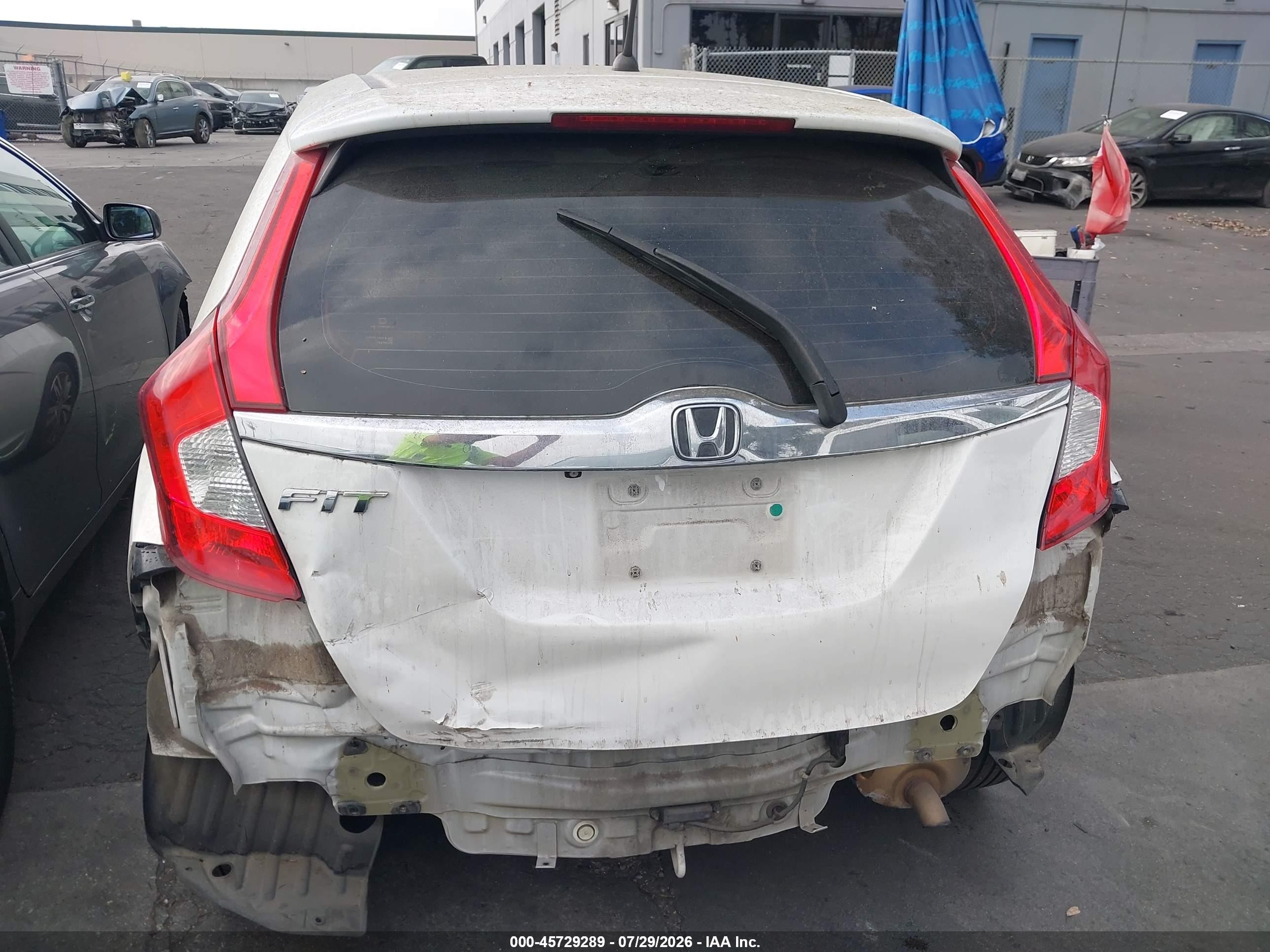 2015 Honda Fit Ex/ex-l White vin: 3HGGK5H89FM757552