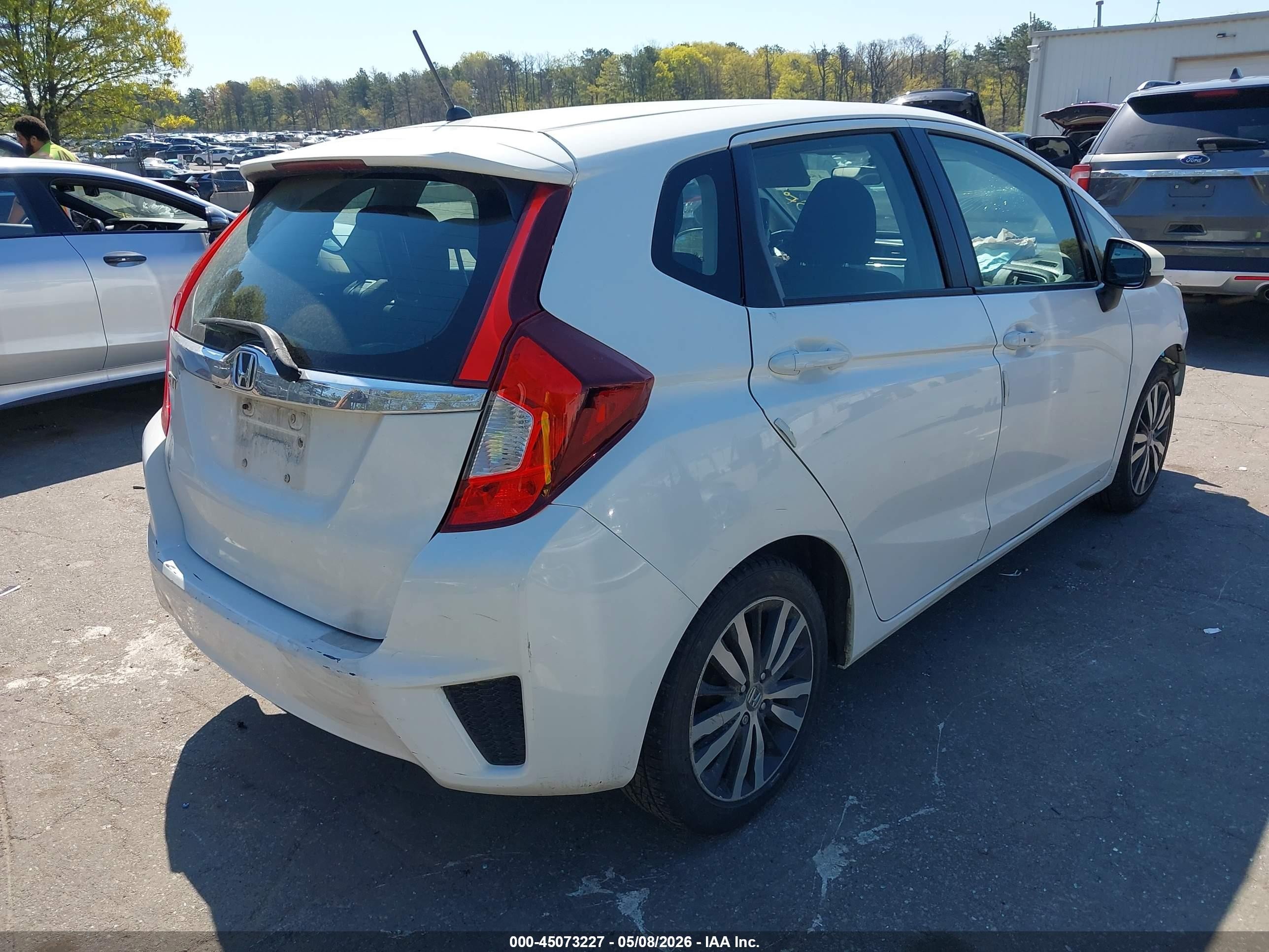 2015 Honda Fit Ex/ex-l Белый vin: 3HGGK5H89FM759897