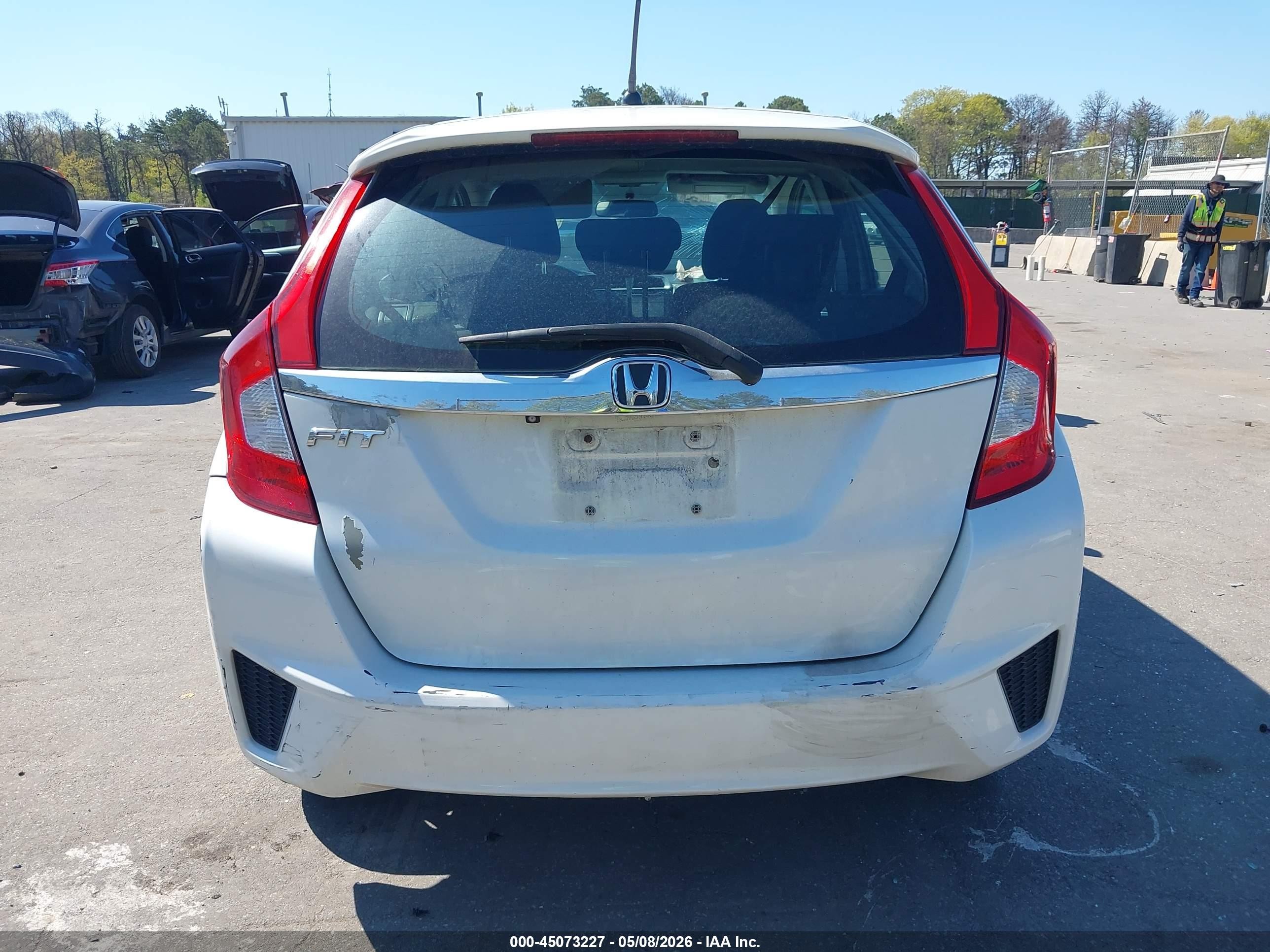 2015 Honda Fit Ex/ex-l Белый vin: 3HGGK5H89FM759897