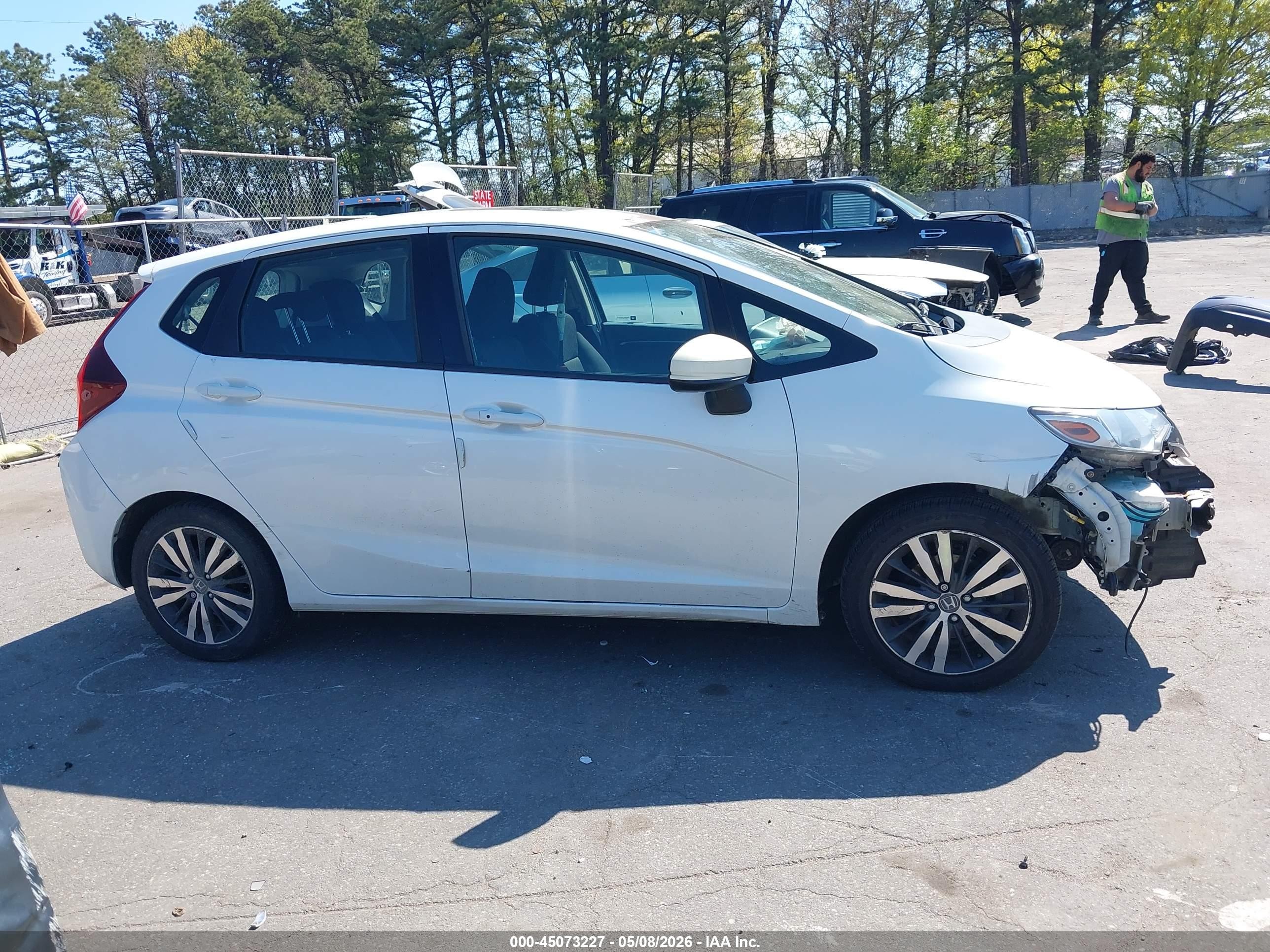 2015 Honda Fit Ex/ex-l Белый vin: 3HGGK5H89FM759897