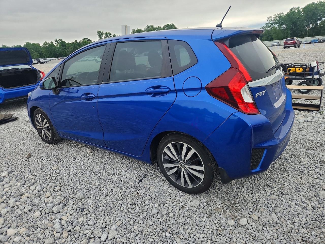 2015 Honda Fit Ex Blue vin: 3HGGK5H89FM763948
