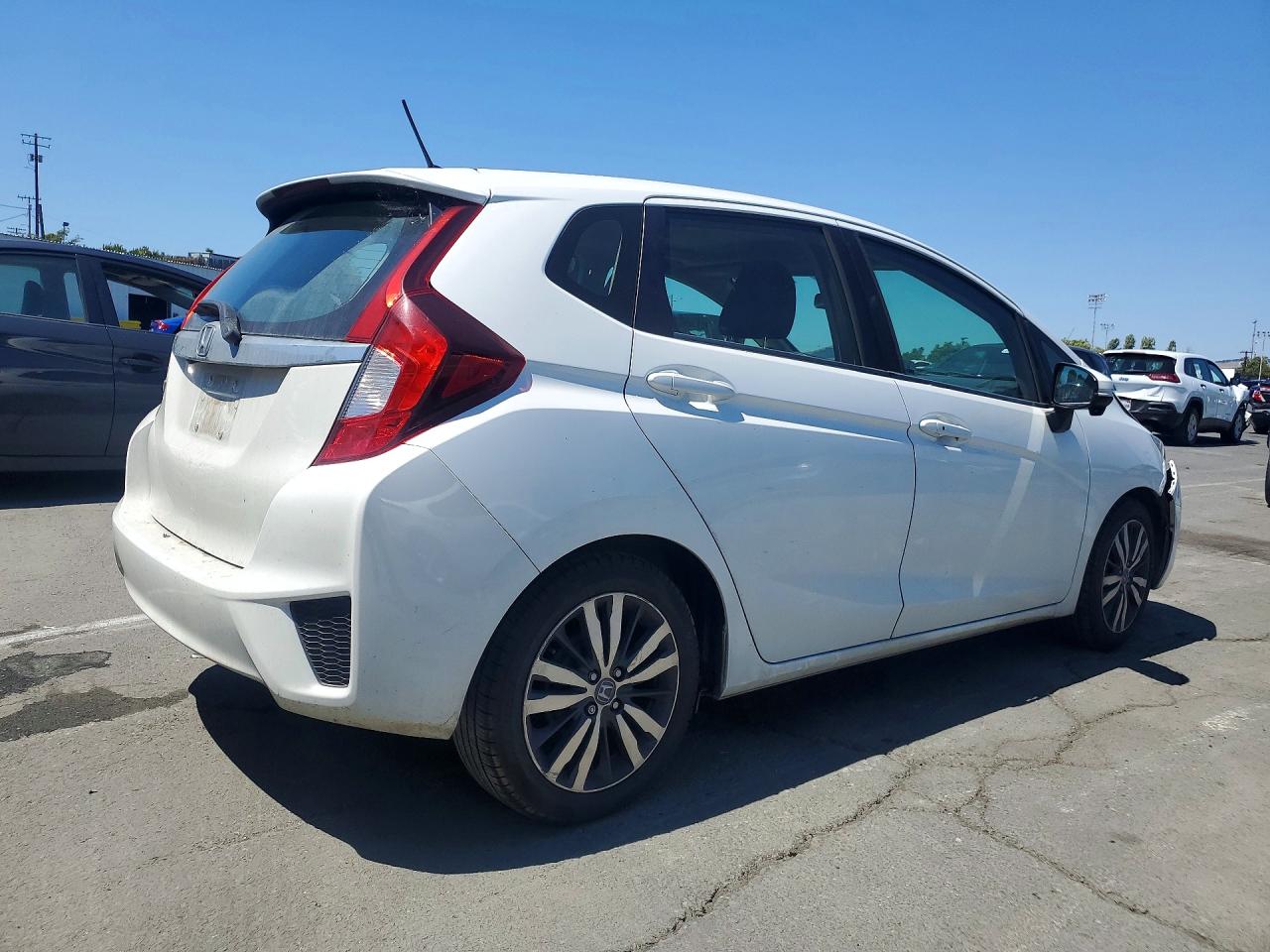 2015 Honda Fit Ex White vin: 3HGGK5H89FM765540