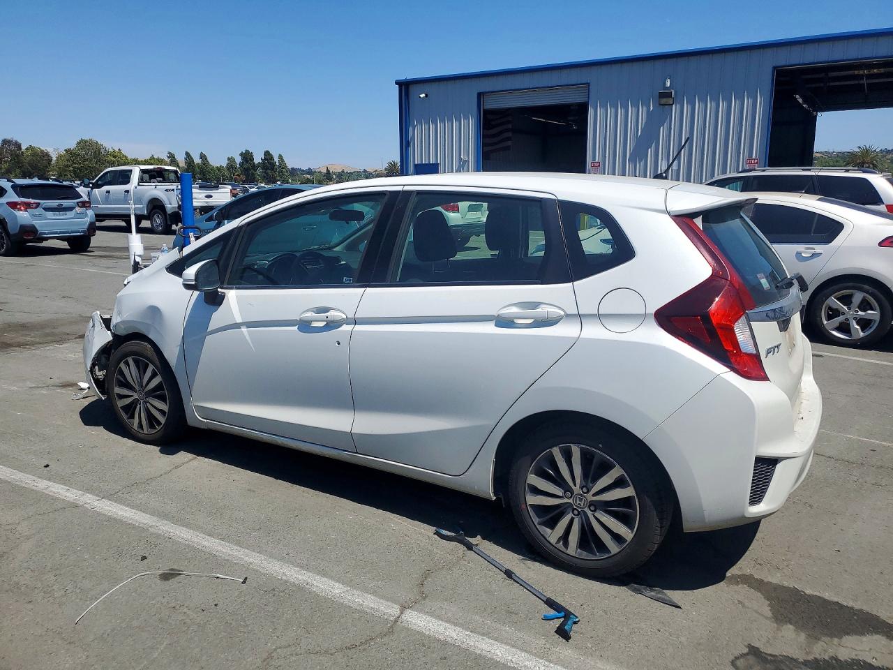 2015 Honda Fit Ex White vin: 3HGGK5H89FM765540