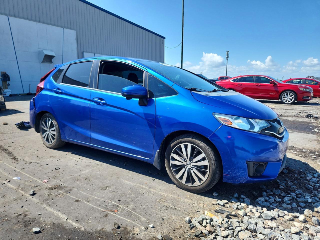 2015 Honda Fit Ex Blue vin: 3HGGK5H89FM767269