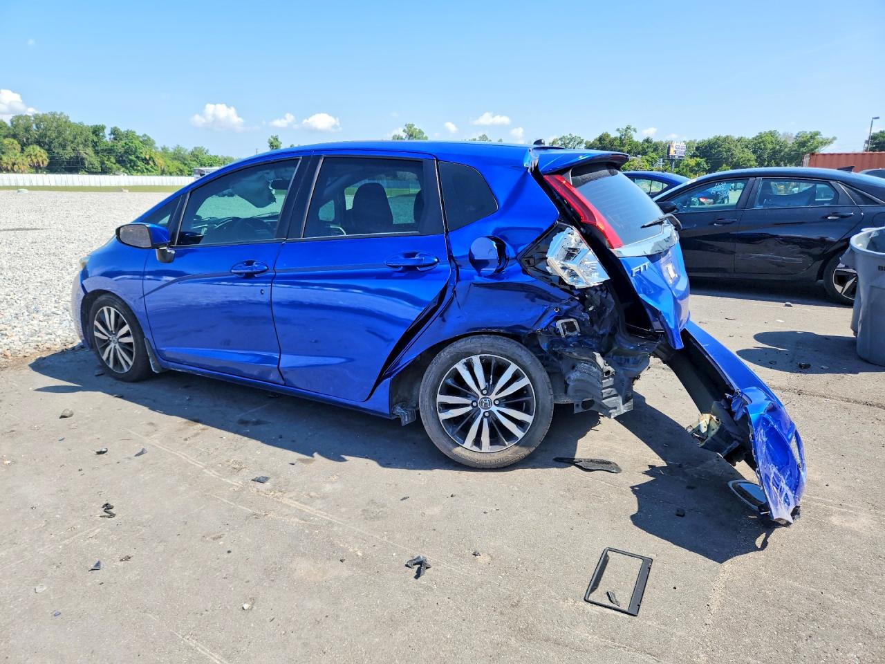2015 Honda Fit Ex Blue vin: 3HGGK5H89FM767269