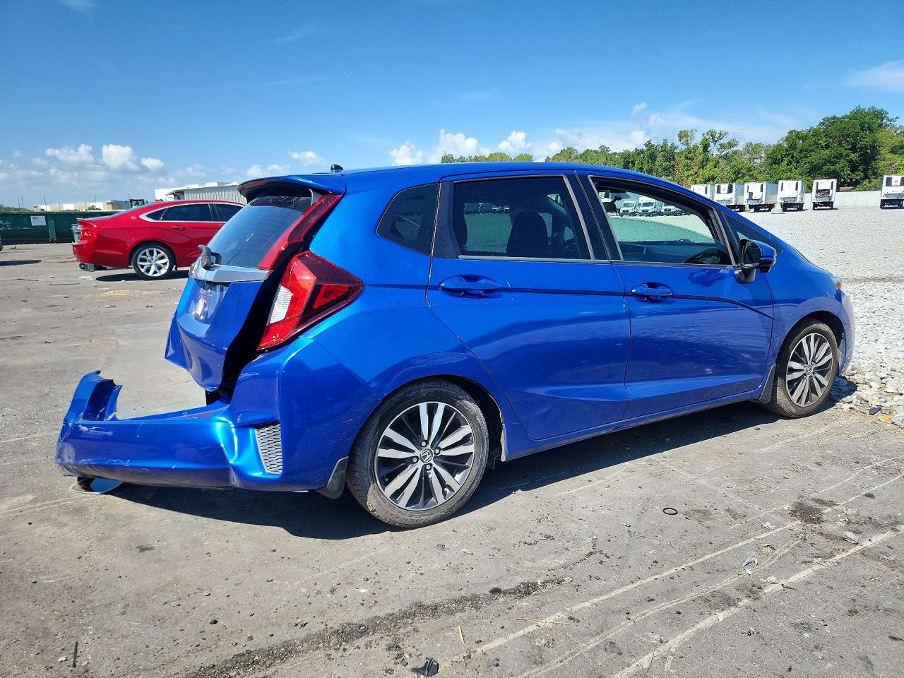 2015 Honda Fit Ex Blue vin: 3HGGK5H89FM767269