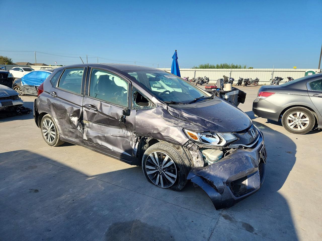 2015 Honda Fit Ex Charcoal vin: 3HGGK5H89FM777476