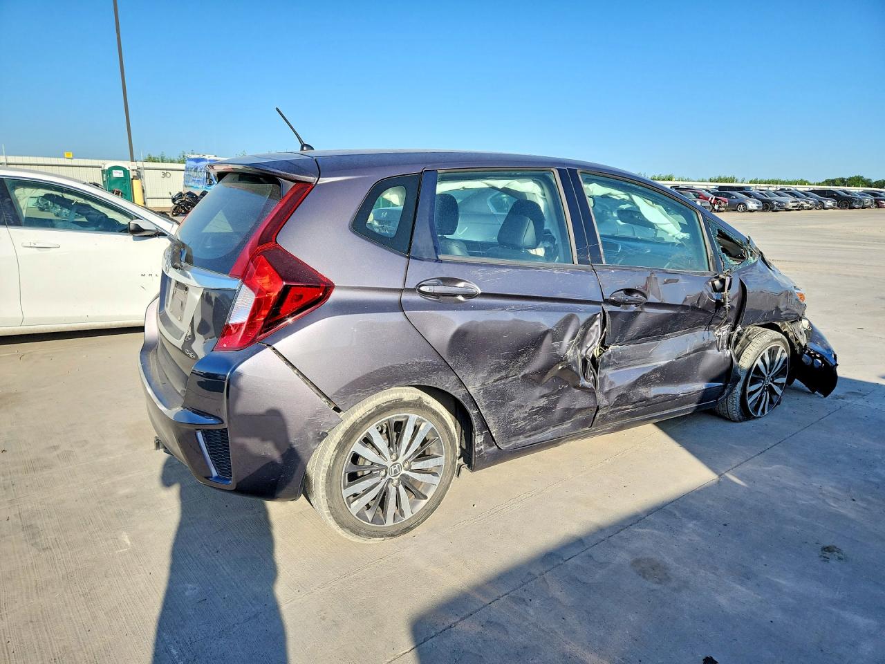 2015 Honda Fit Ex Charcoal vin: 3HGGK5H89FM777476