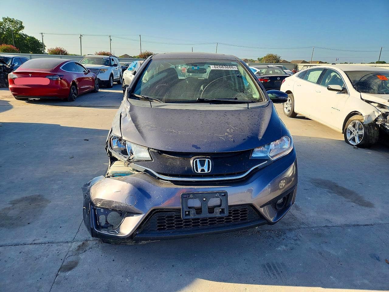 2015 Honda Fit Ex Charcoal vin: 3HGGK5H89FM777476