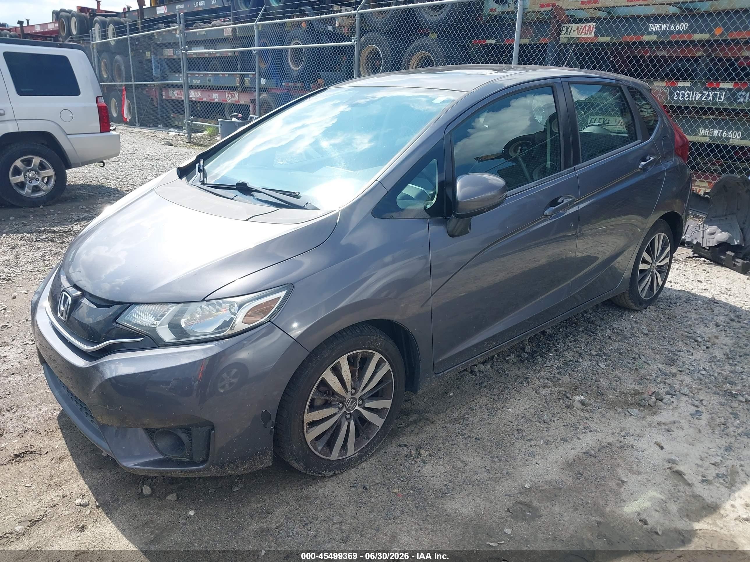 2015 Honda Fit Ex/ex-l Gray vin: 3HGGK5H8XFM703483