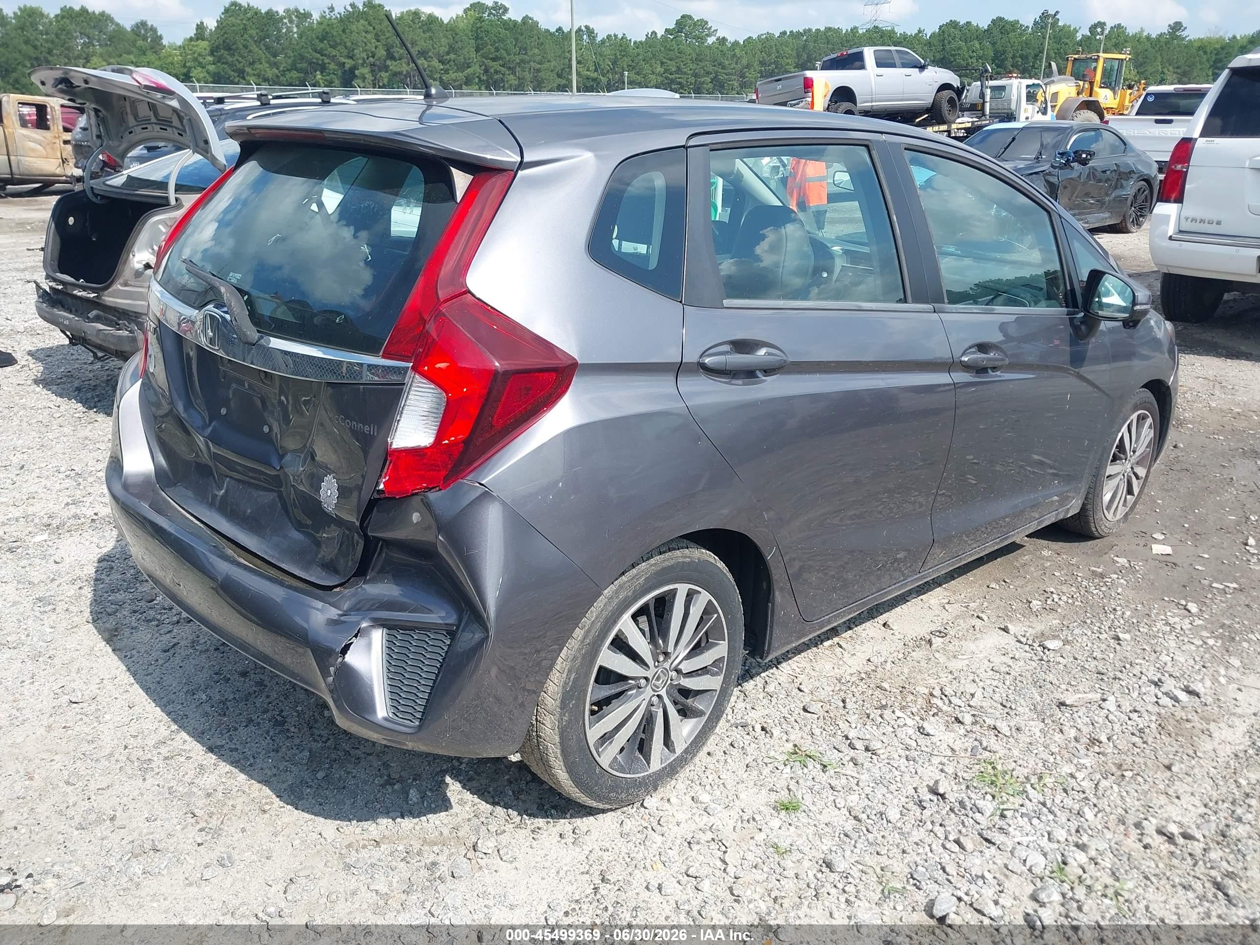 2015 Honda Fit Ex/ex-l Gray vin: 3HGGK5H8XFM703483