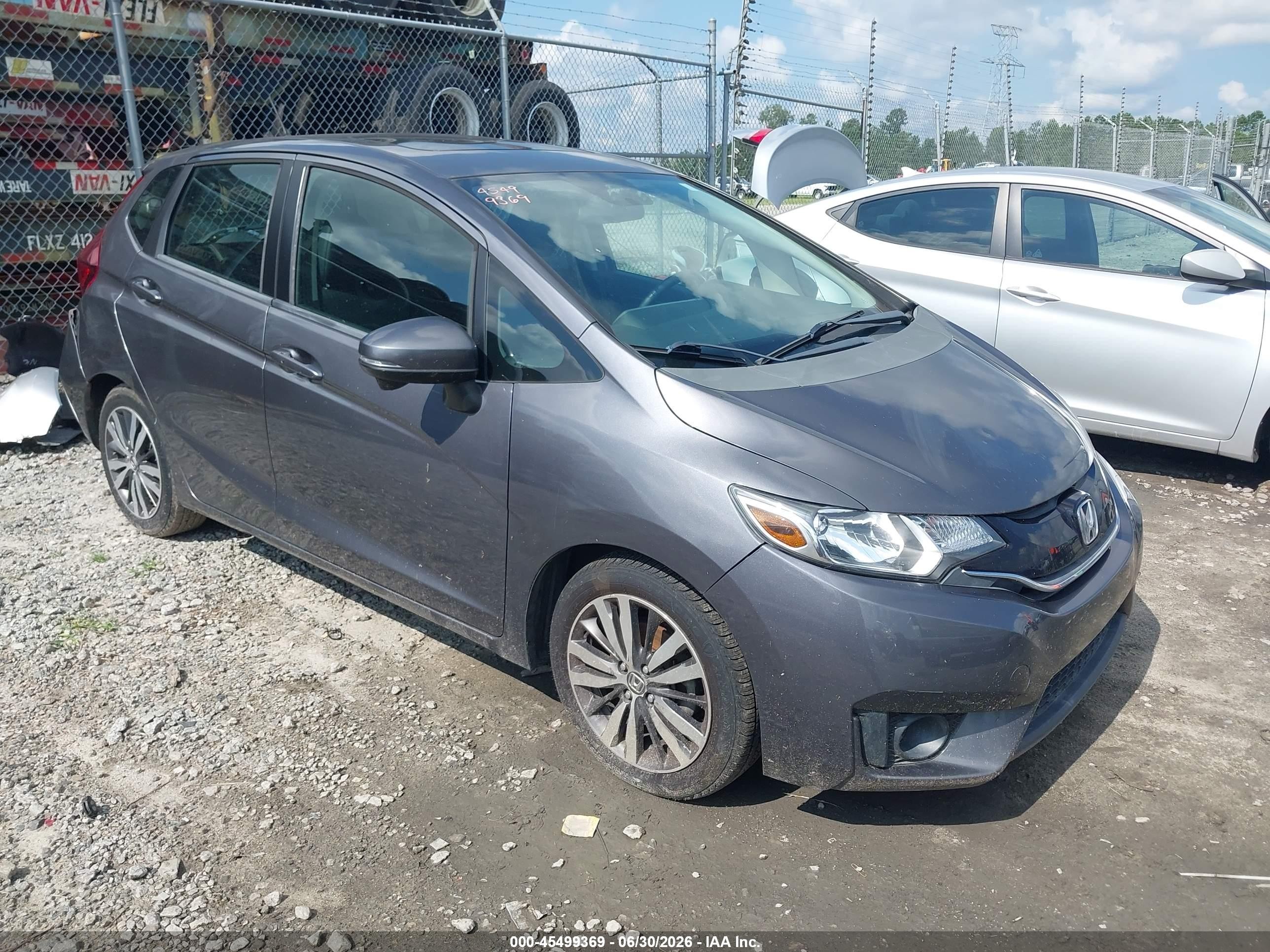 2015 Honda Fit Ex/ex-l Gray vin: 3HGGK5H8XFM703483