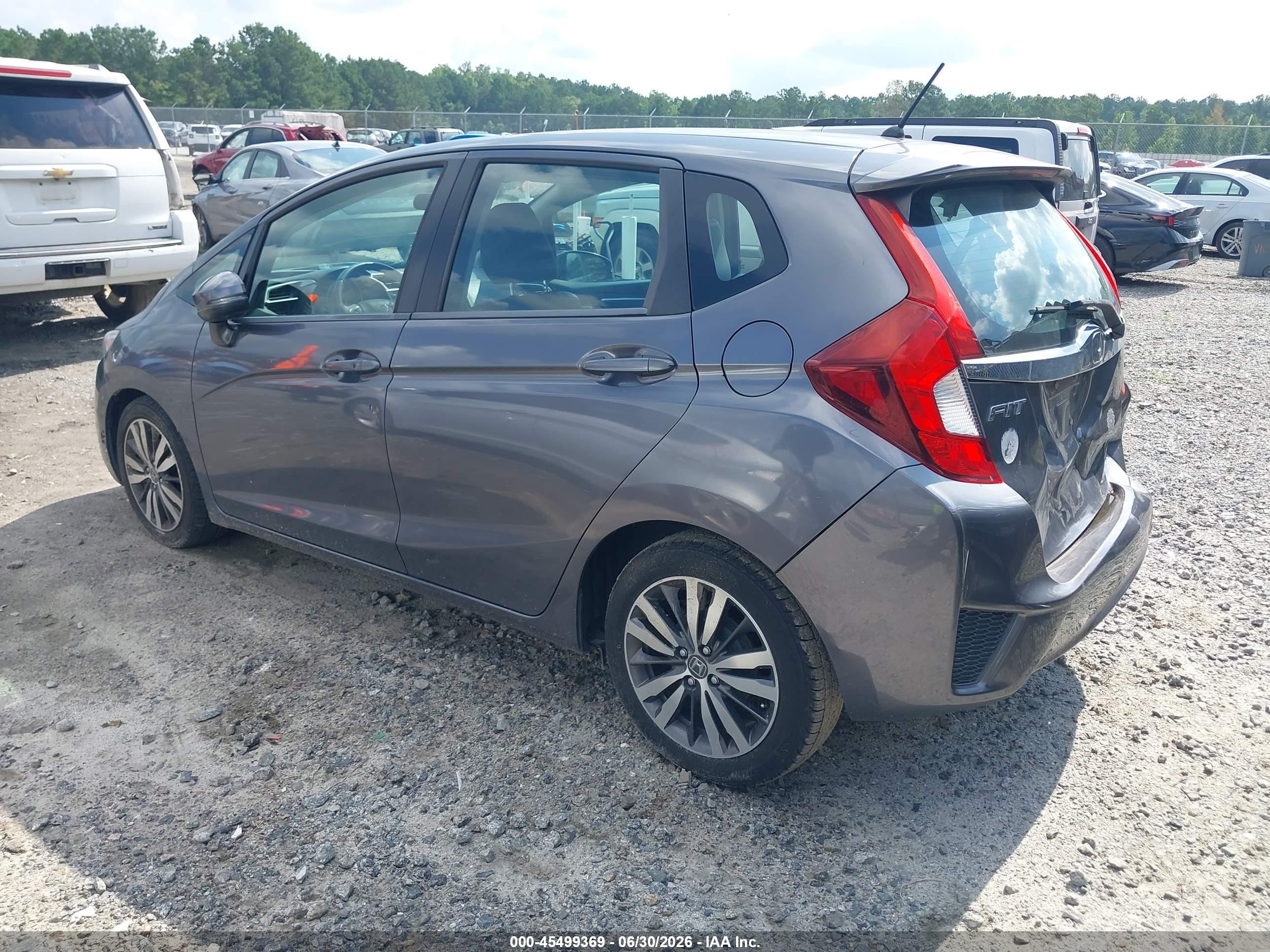2015 Honda Fit Ex/ex-l Gray vin: 3HGGK5H8XFM703483