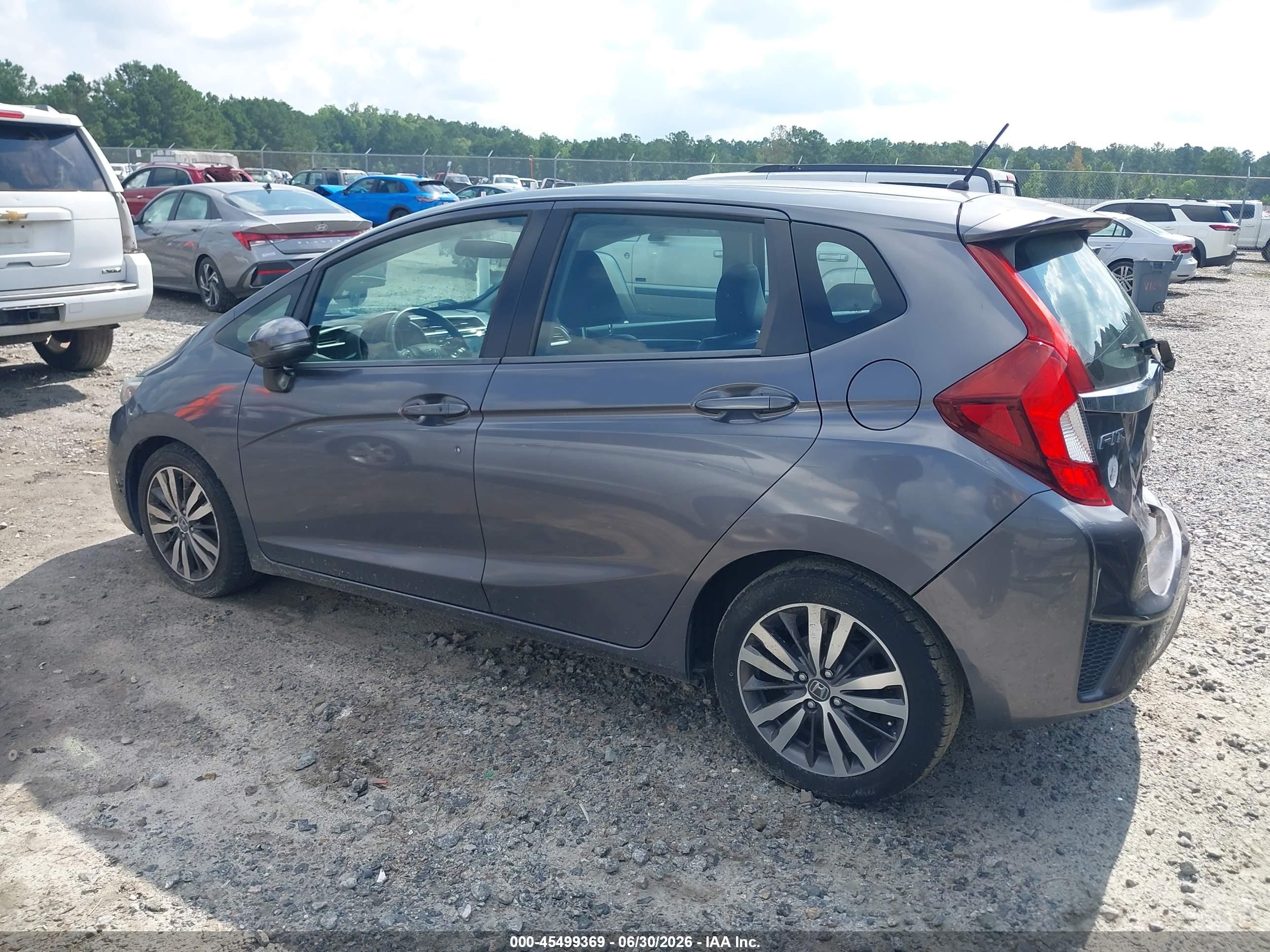 2015 Honda Fit Ex/ex-l Gray vin: 3HGGK5H8XFM703483
