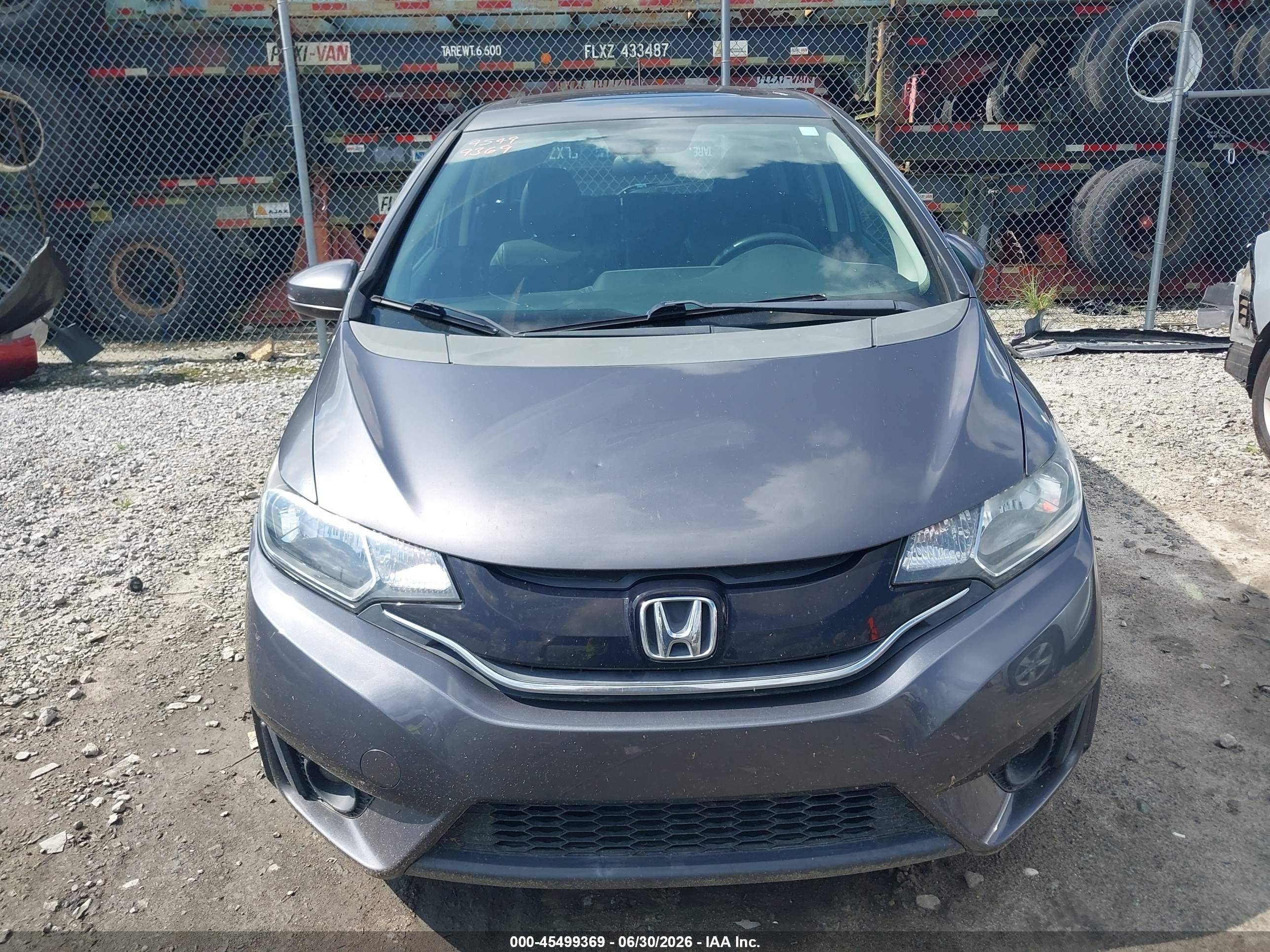 2015 Honda Fit Ex/ex-l Gray vin: 3HGGK5H8XFM703483