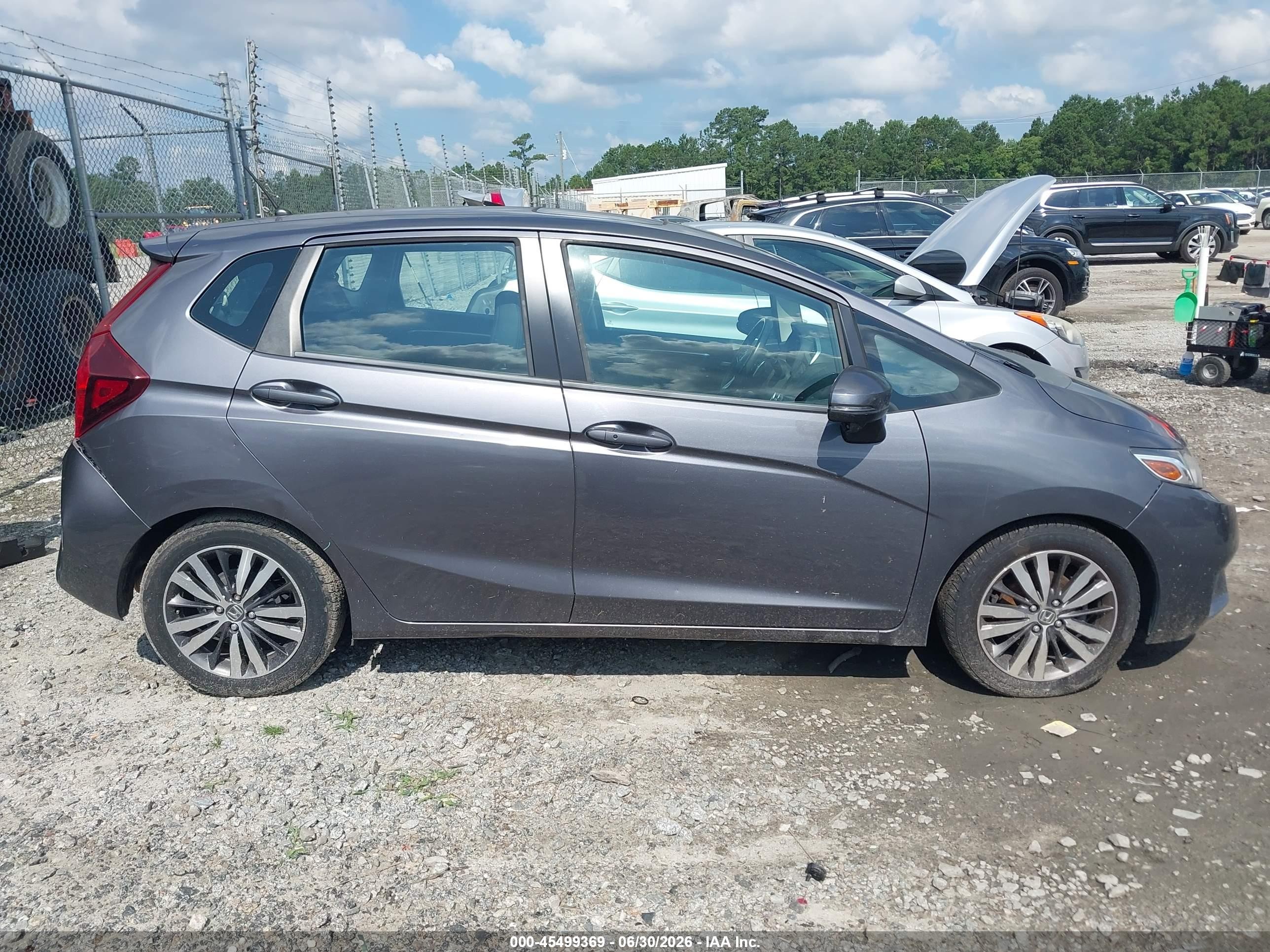 2015 Honda Fit Ex/ex-l Gray vin: 3HGGK5H8XFM703483