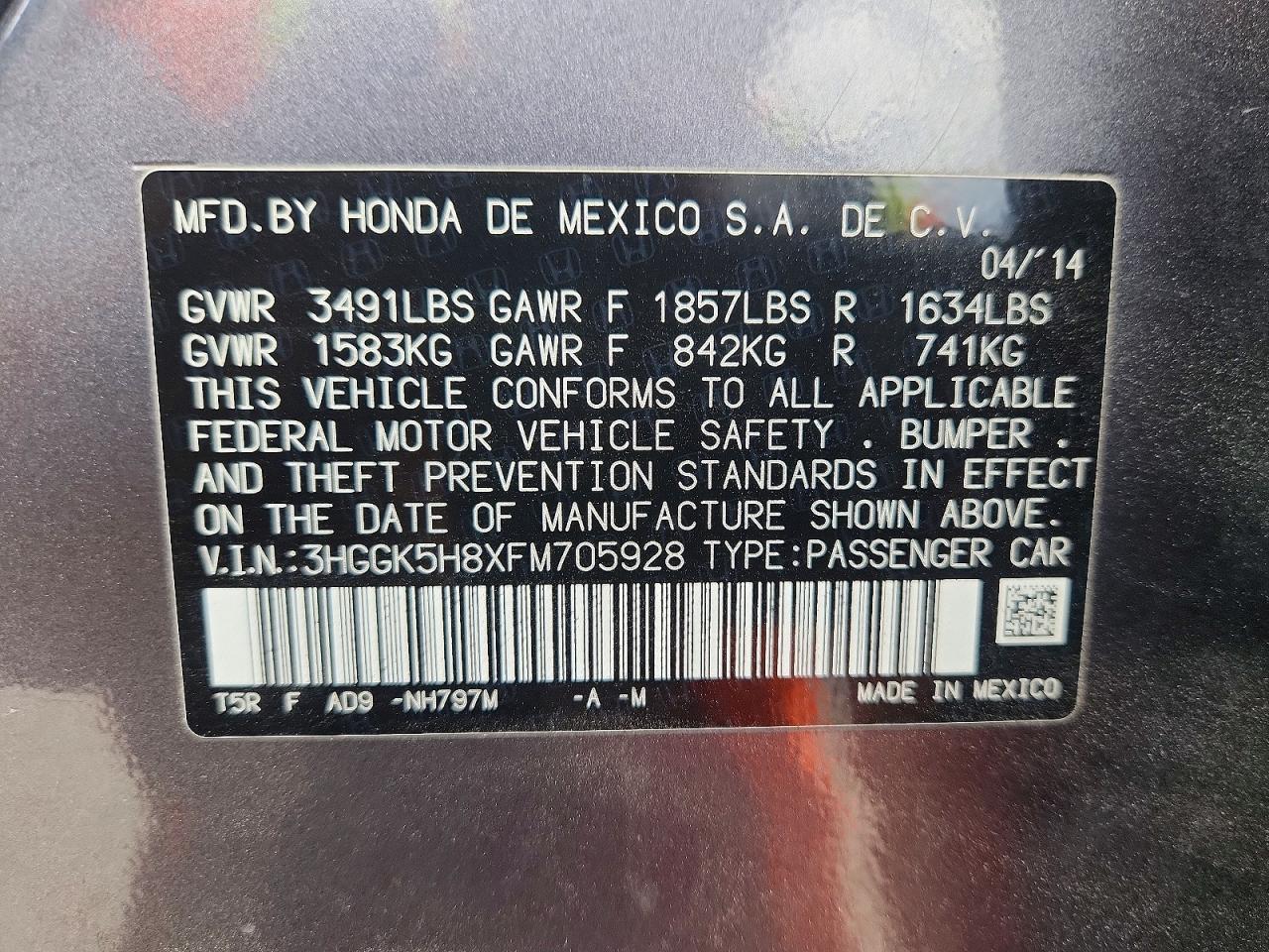 2015 Honda Fit Ex Black vin: 3HGGK5H8XFM705928