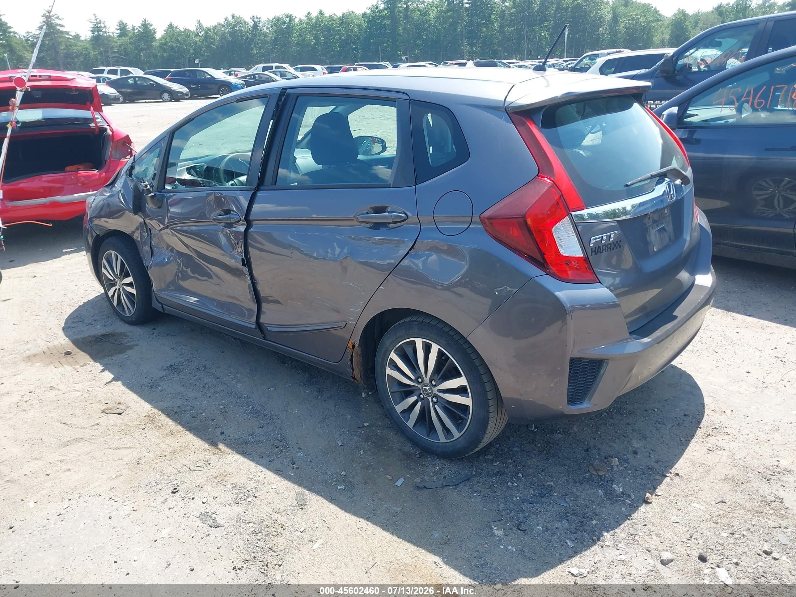 2015 Honda Fit Ex/ex-l Gray vin: 3HGGK5H8XFM716606