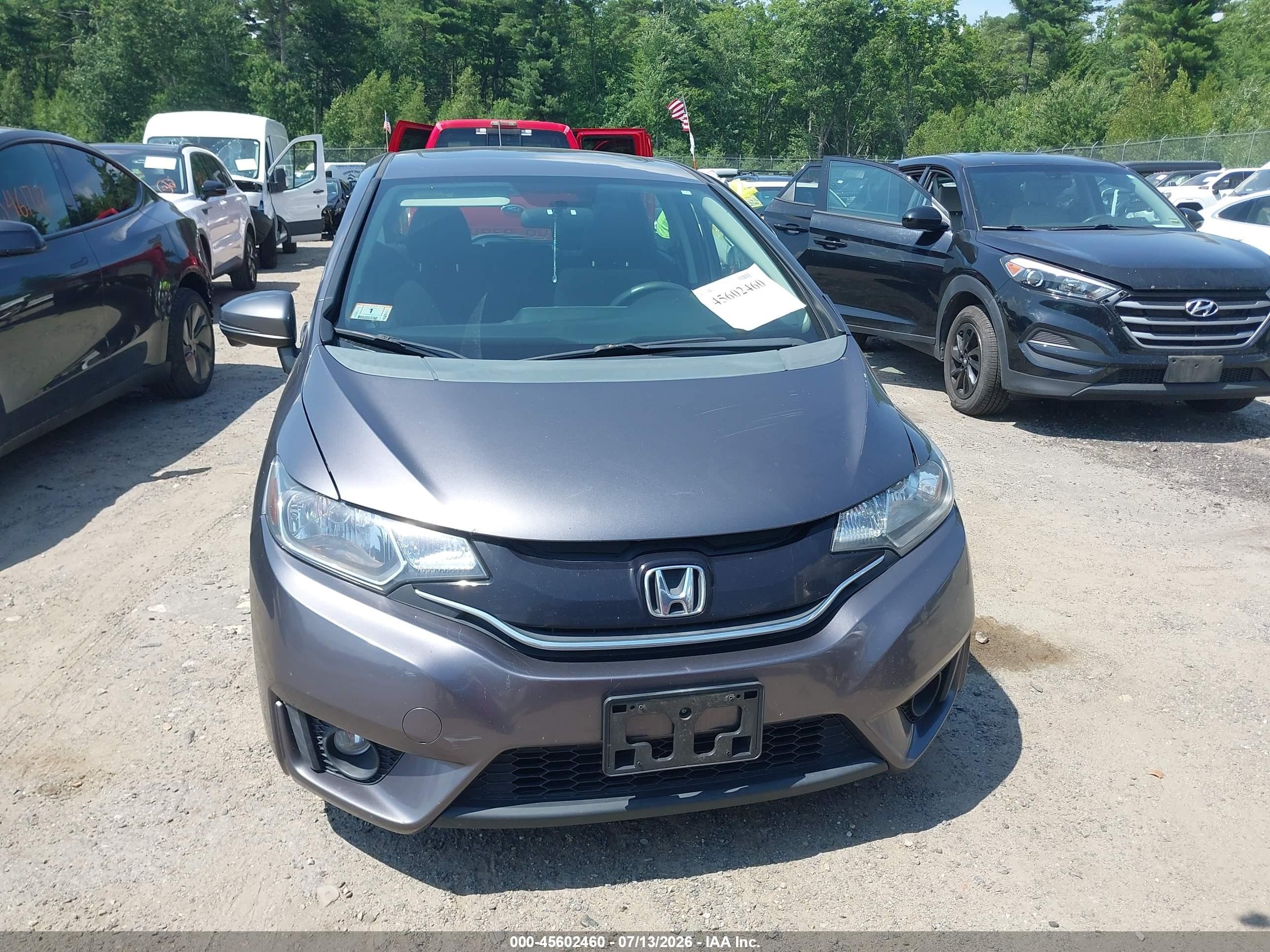 2015 Honda Fit Ex/ex-l Gray vin: 3HGGK5H8XFM716606