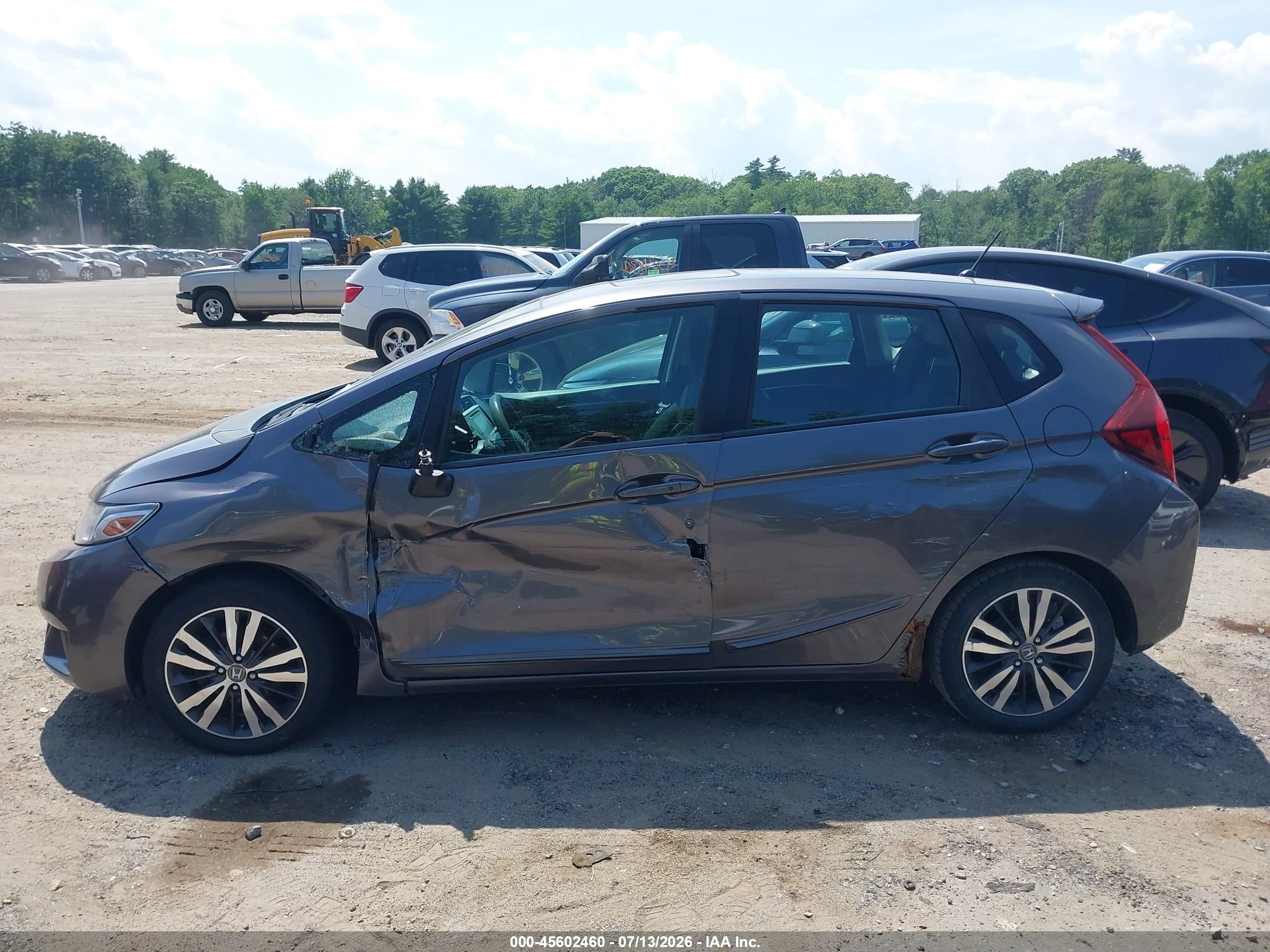 2015 Honda Fit Ex/ex-l Gray vin: 3HGGK5H8XFM716606