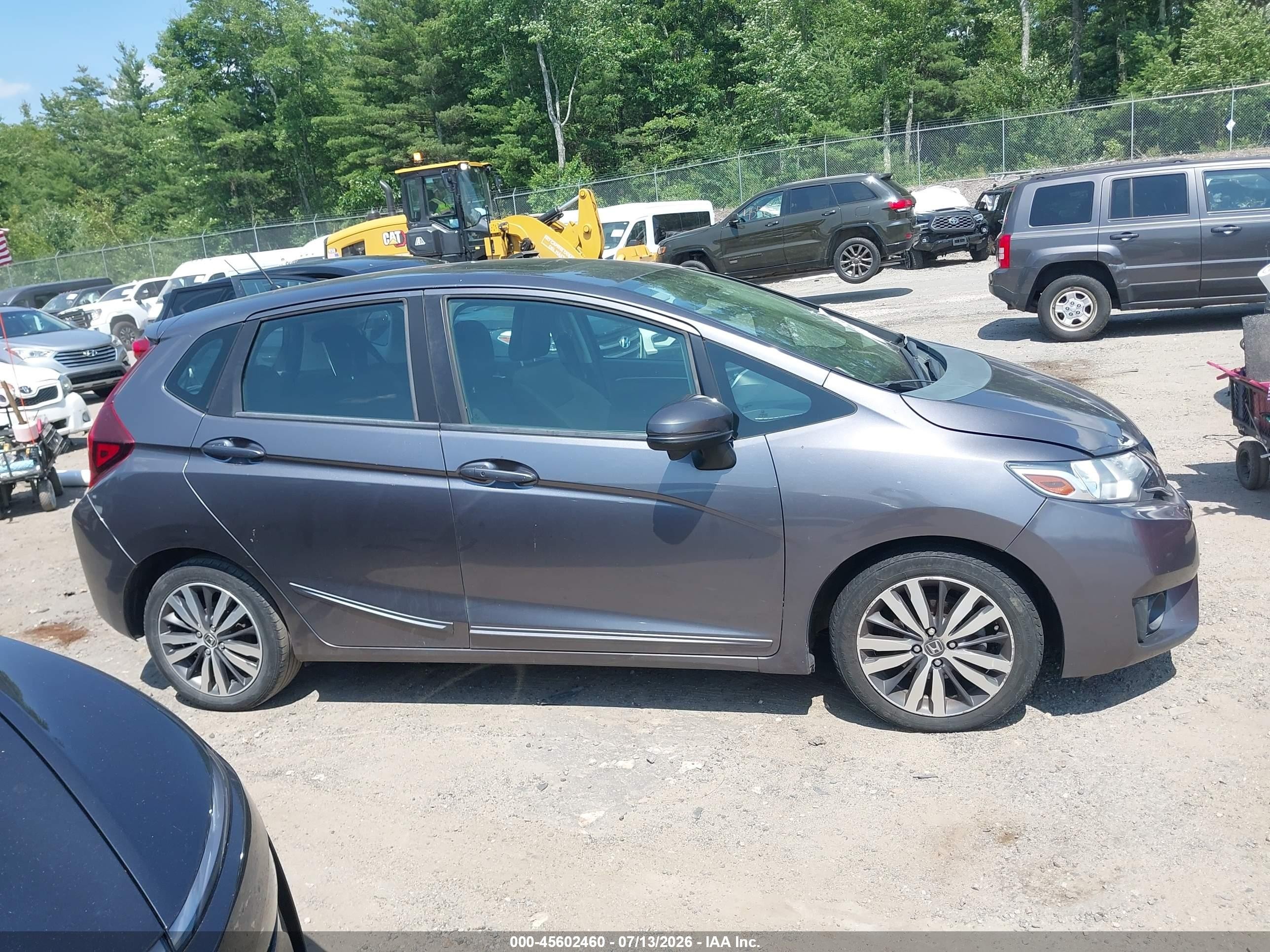 2015 Honda Fit Ex/ex-l Gray vin: 3HGGK5H8XFM716606