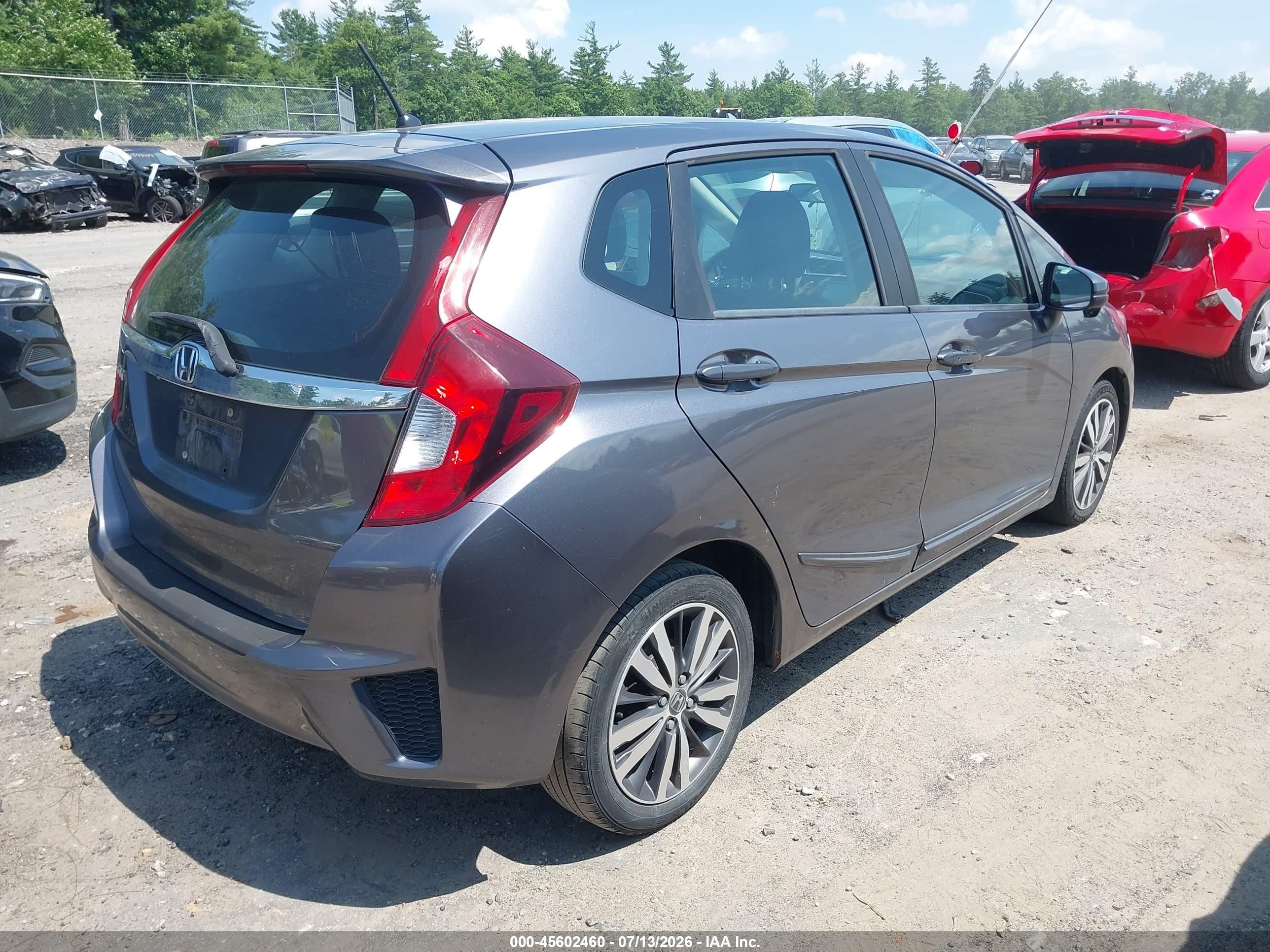 2015 Honda Fit Ex/ex-l Gray vin: 3HGGK5H8XFM716606