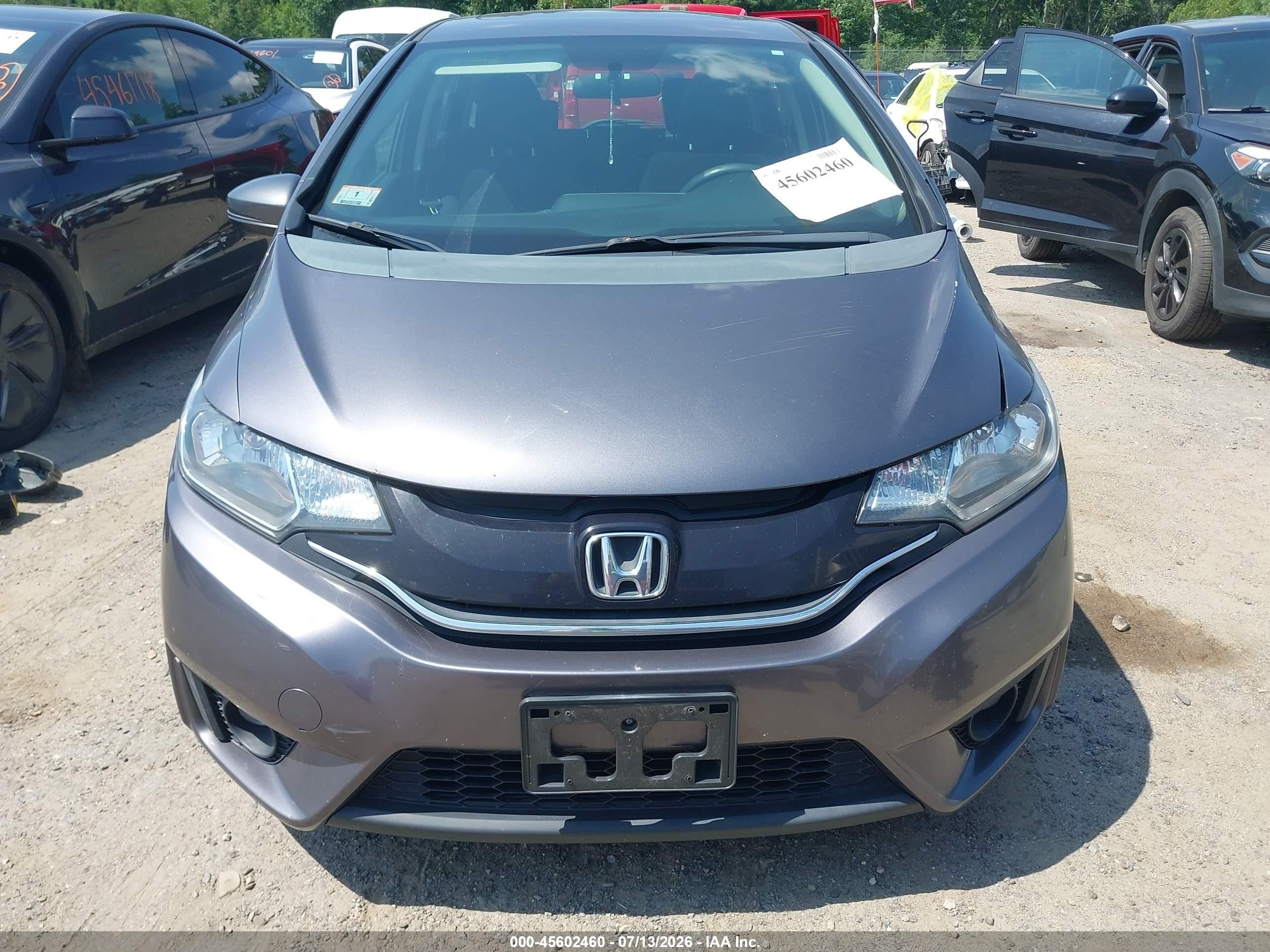 2015 Honda Fit Ex/ex-l Gray vin: 3HGGK5H8XFM716606