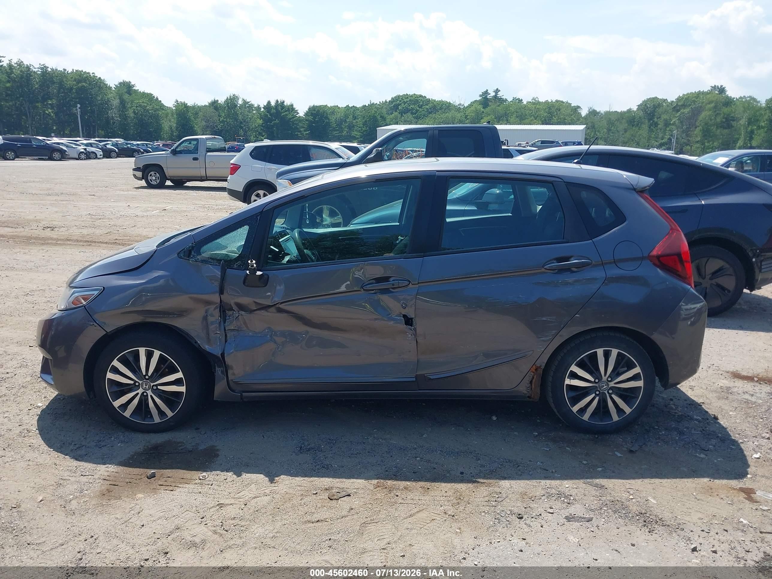 2015 Honda Fit Ex/ex-l Gray vin: 3HGGK5H8XFM716606