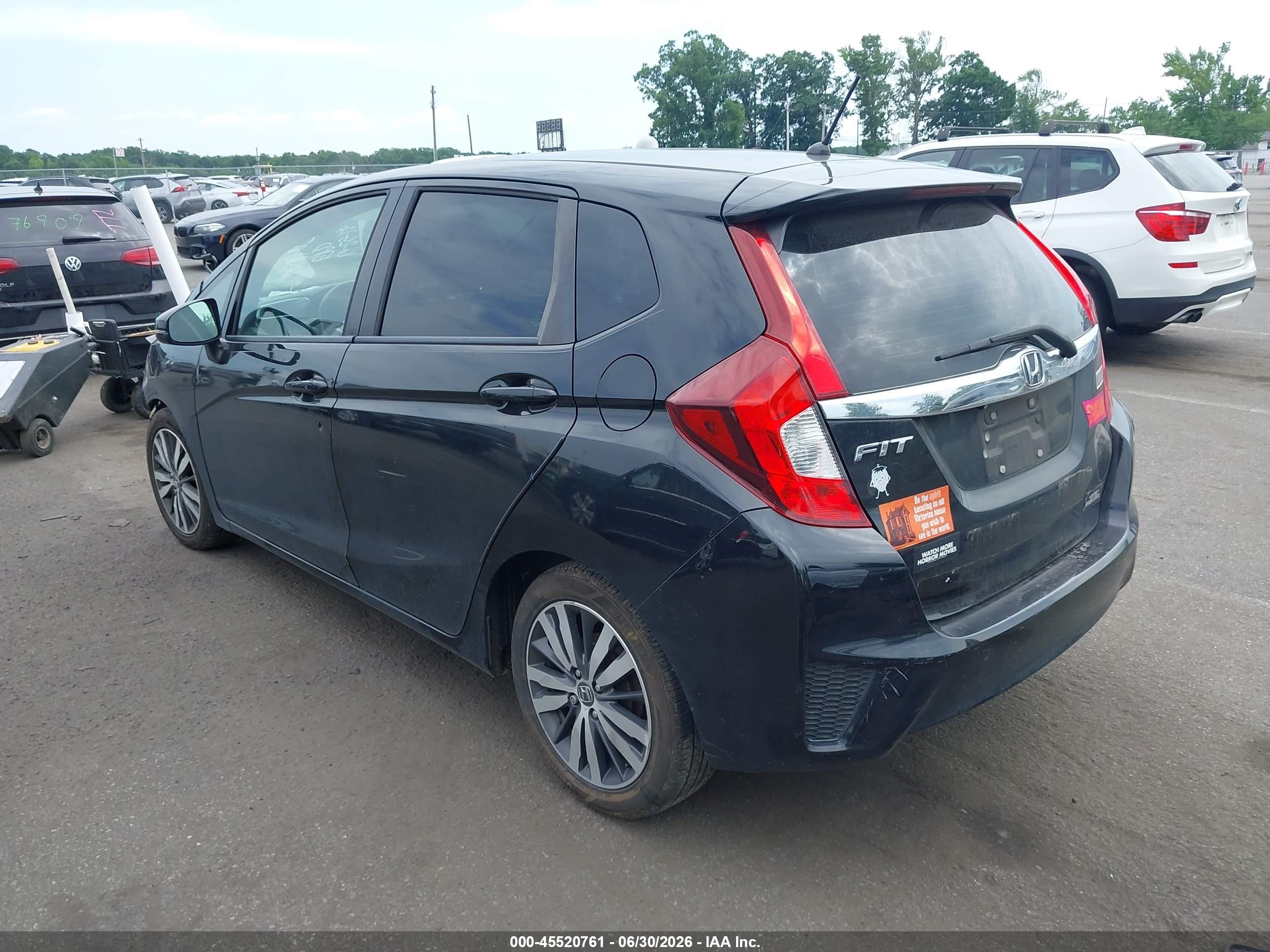 2015 Honda Fit Ex/ex-l Black vin: 3HGGK5H8XFM721580