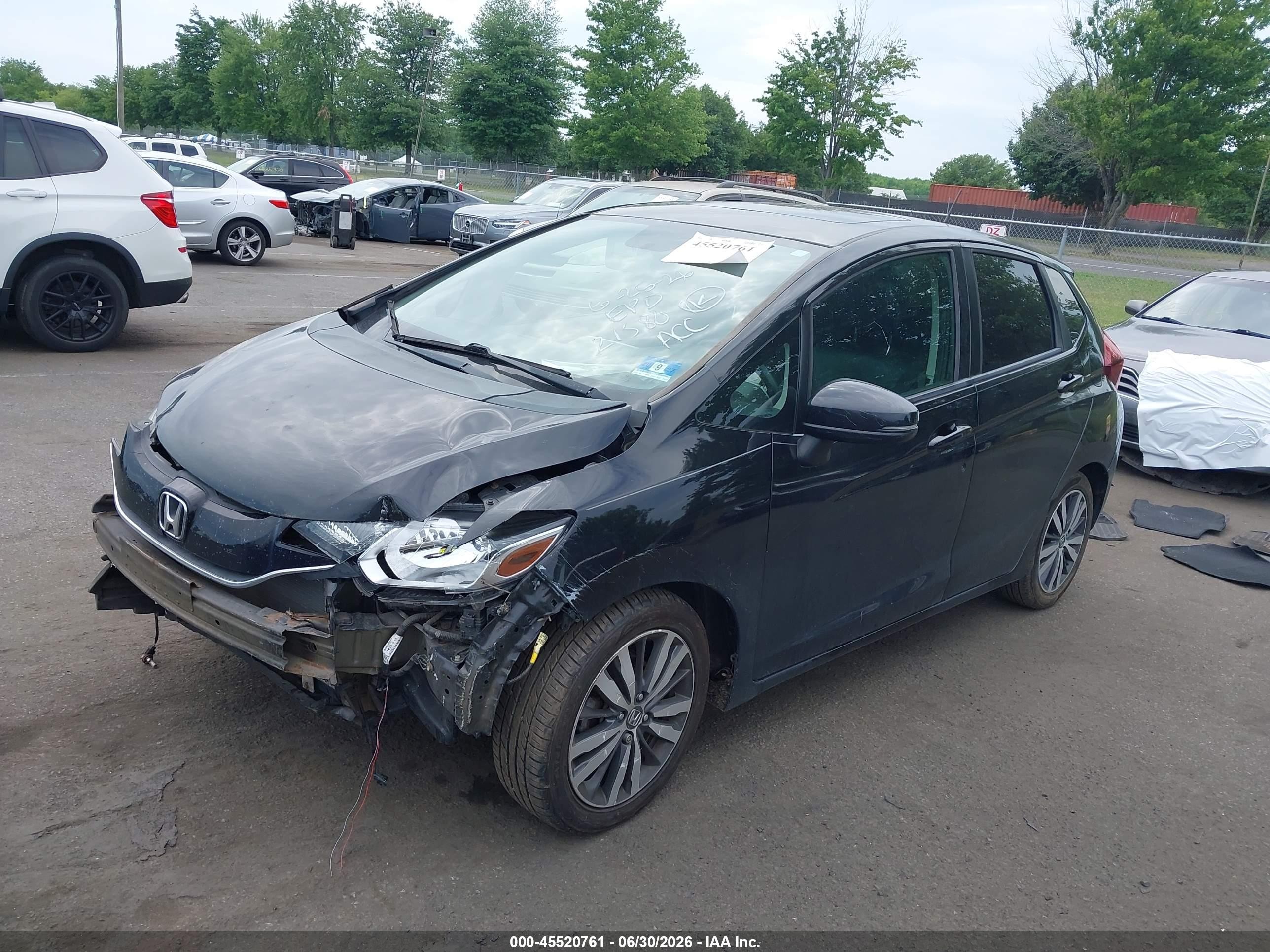 2015 Honda Fit Ex/ex-l Black vin: 3HGGK5H8XFM721580