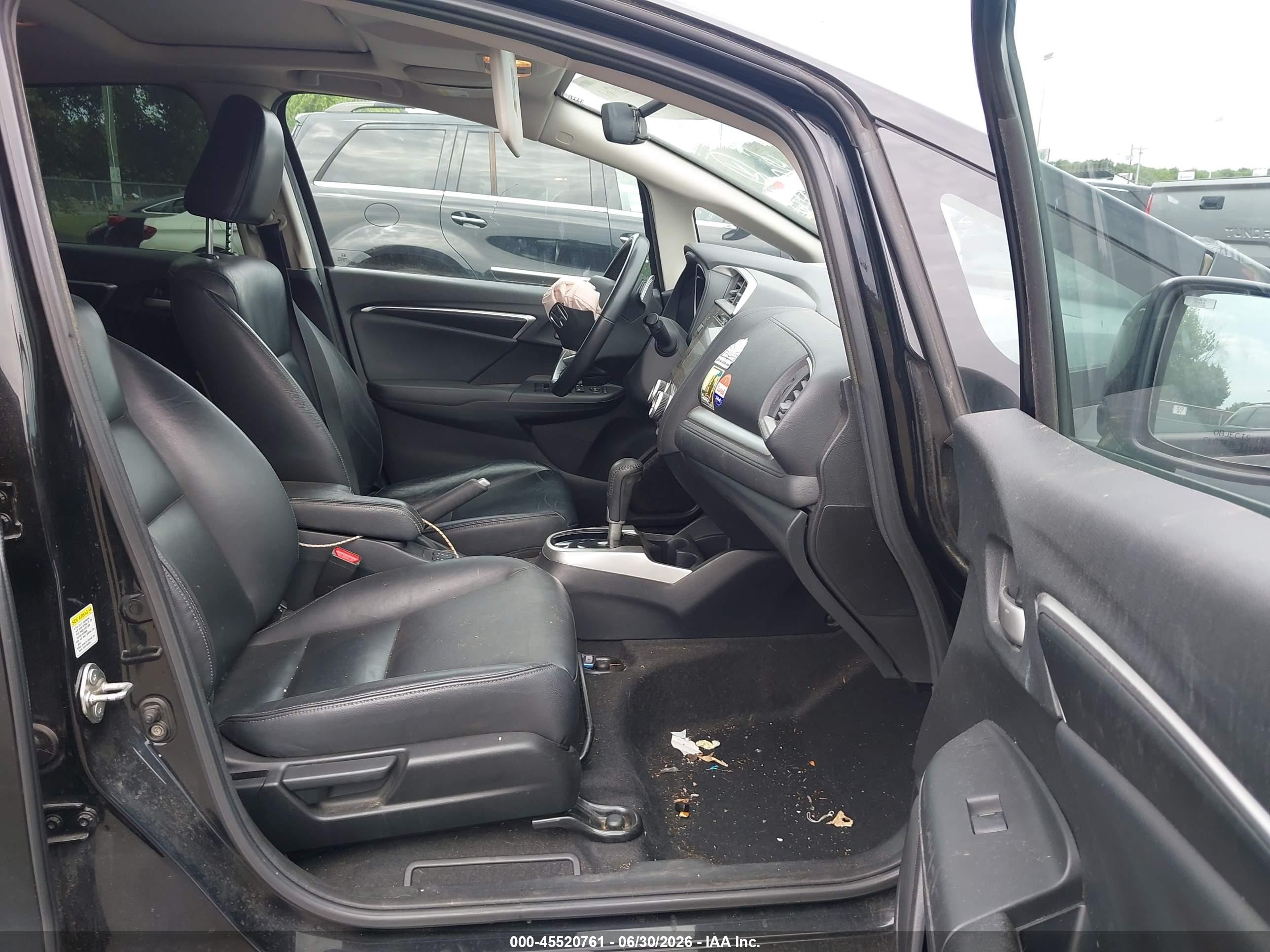 2015 Honda Fit Ex/ex-l Black vin: 3HGGK5H8XFM721580
