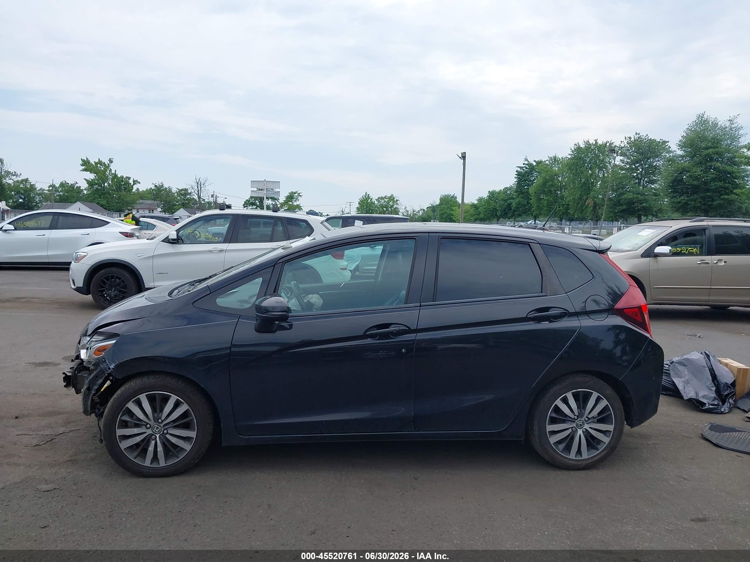 2015 Honda Fit Ex/ex-l Black vin: 3HGGK5H8XFM721580