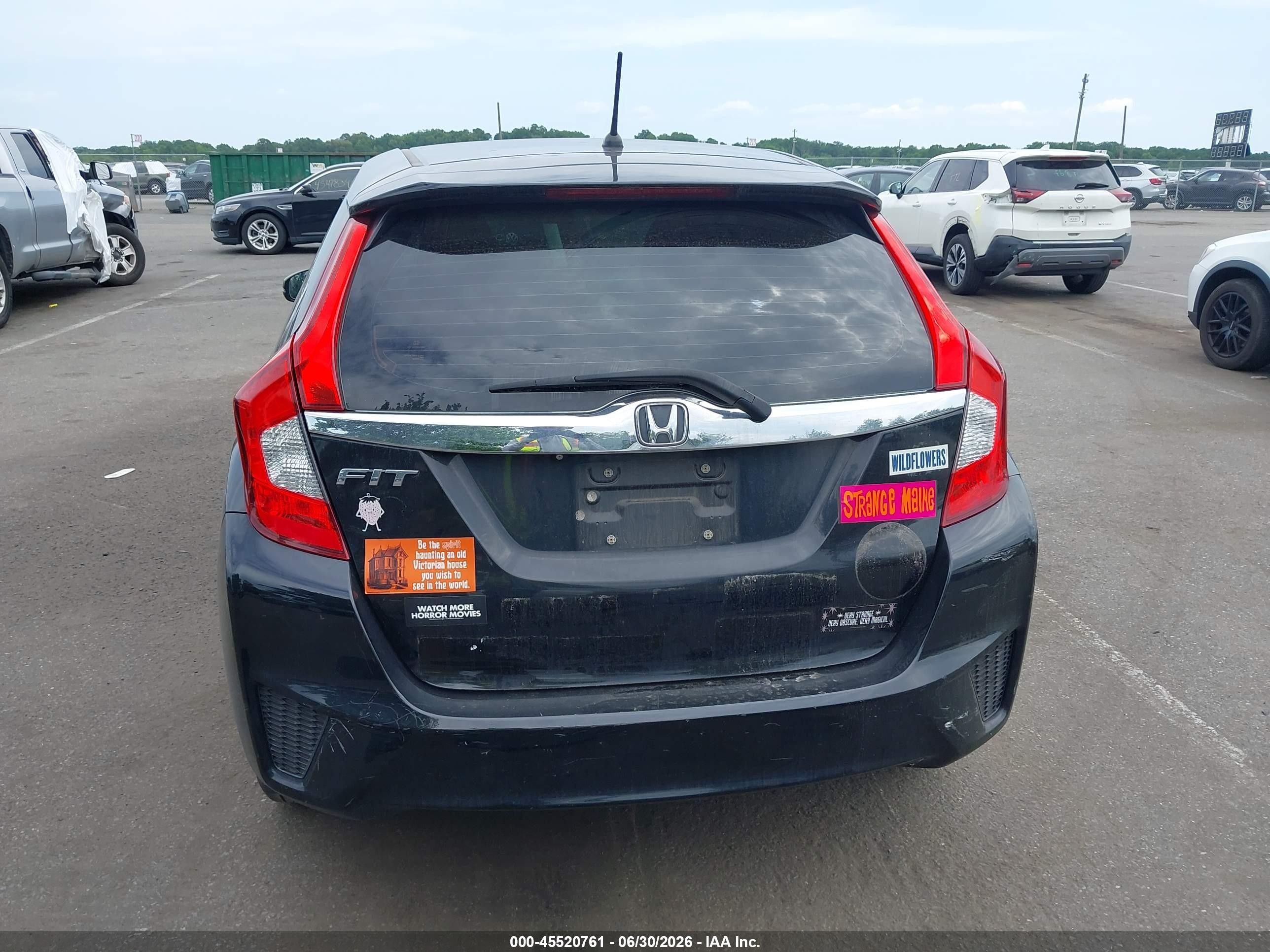 2015 Honda Fit Ex/ex-l Black vin: 3HGGK5H8XFM721580