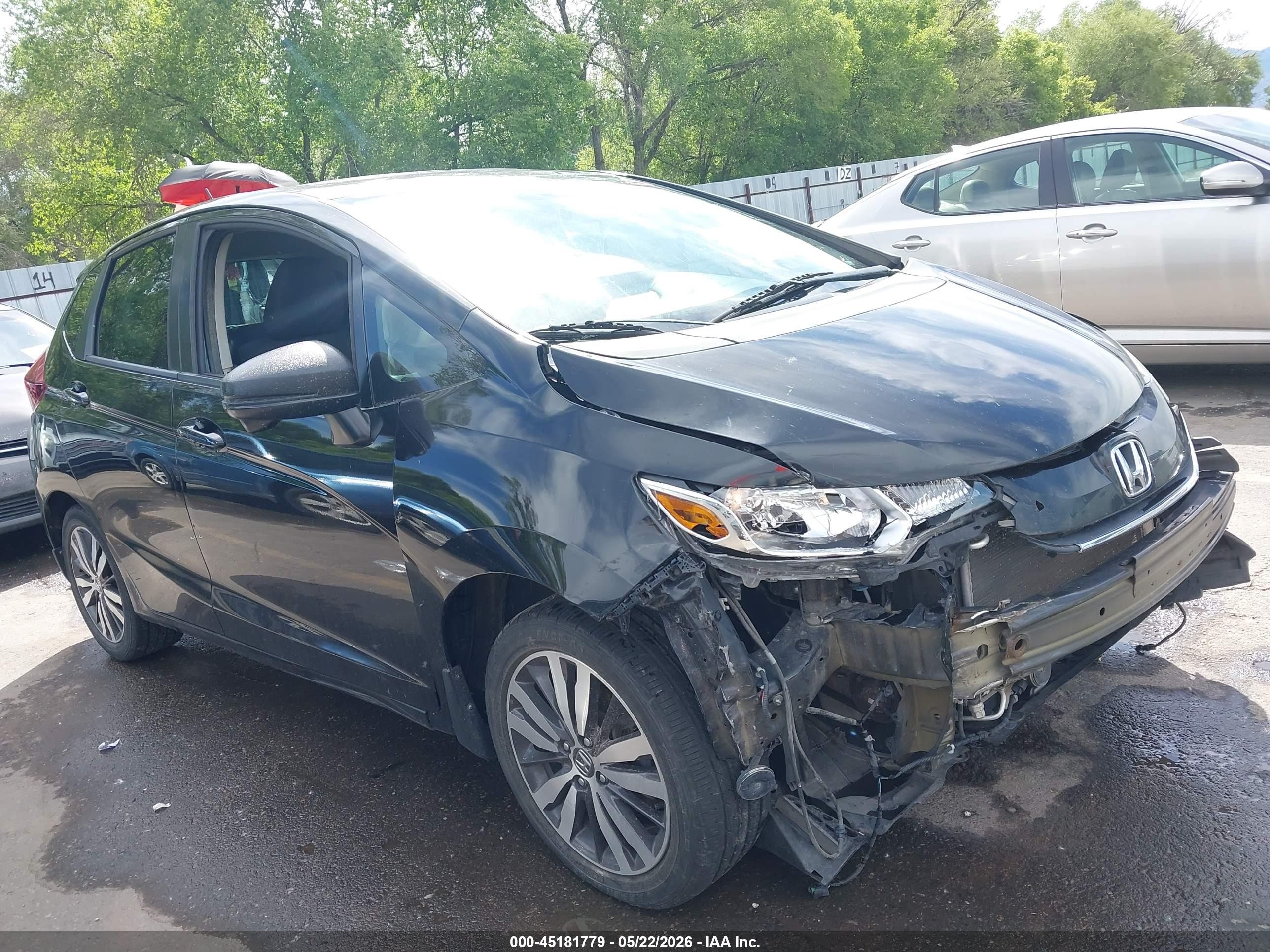 2015 Honda Fit Ex/ex-l Black vin: 3HGGK5H8XFM728142