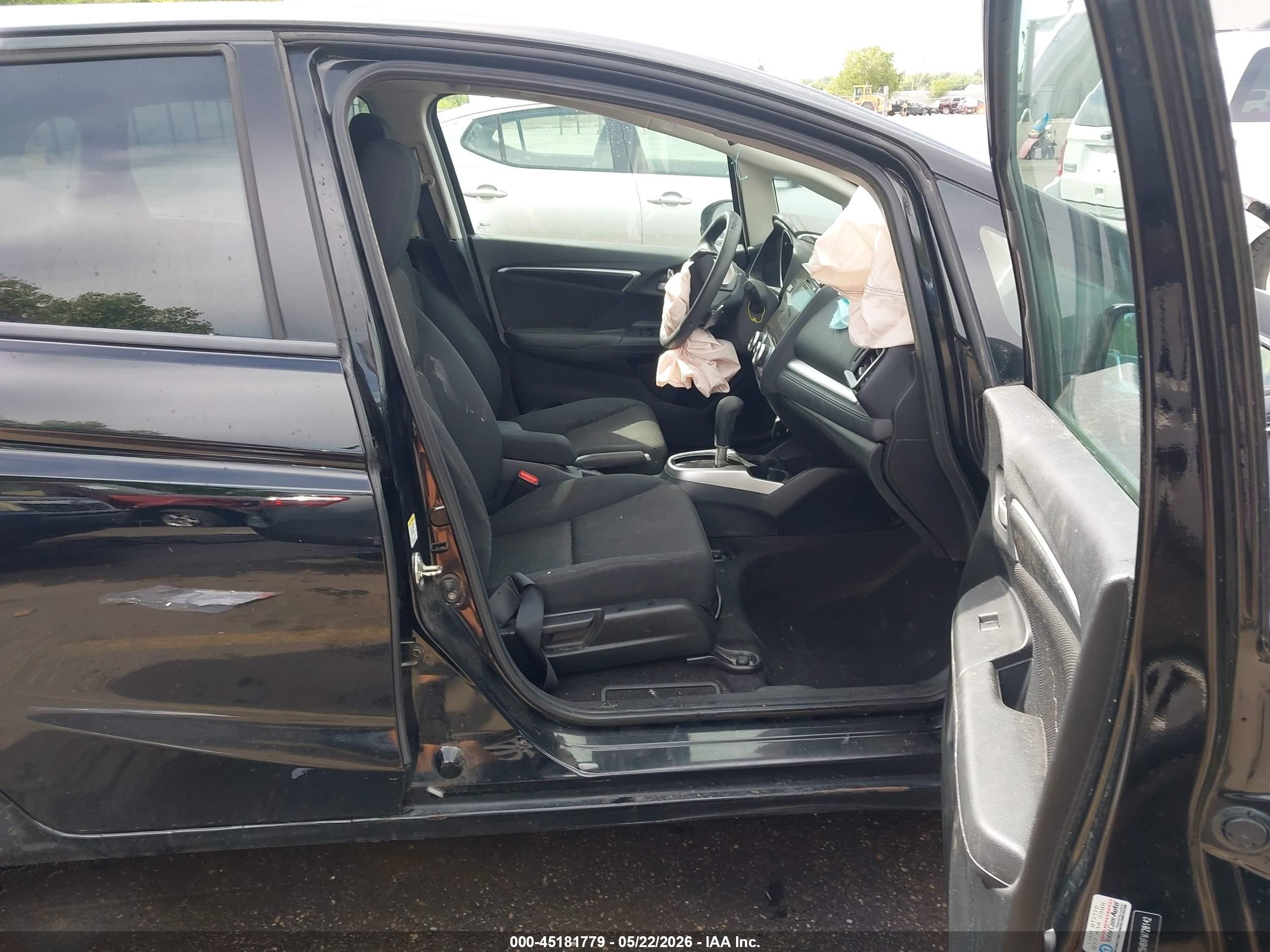 2015 Honda Fit Ex/ex-l Black vin: 3HGGK5H8XFM728142