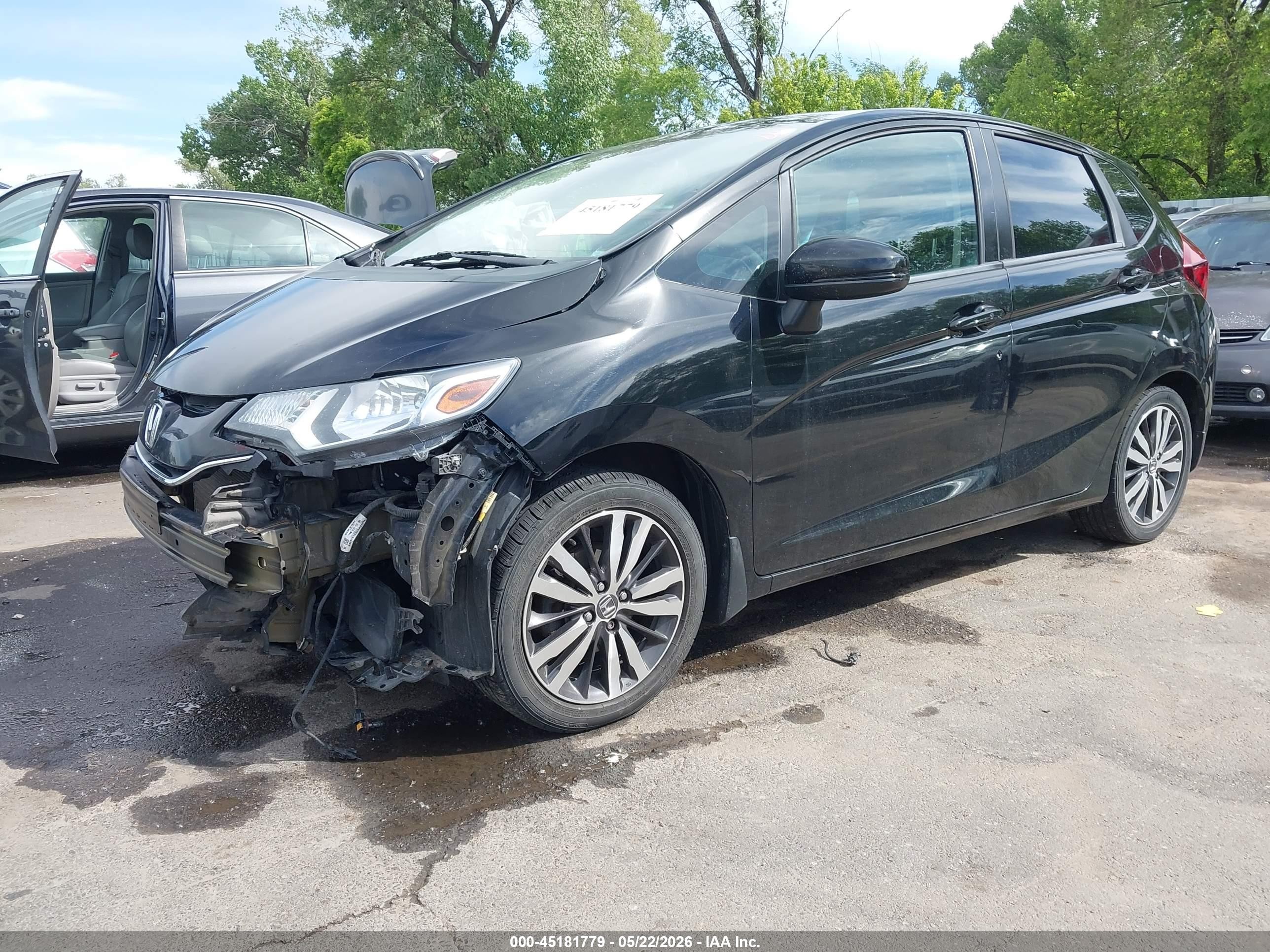 2015 Honda Fit Ex/ex-l Black vin: 3HGGK5H8XFM728142