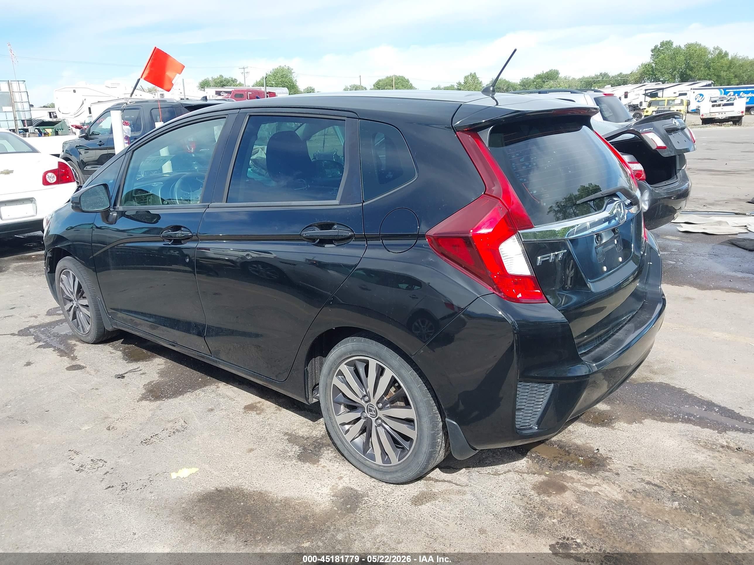 2015 Honda Fit Ex/ex-l Black vin: 3HGGK5H8XFM728142