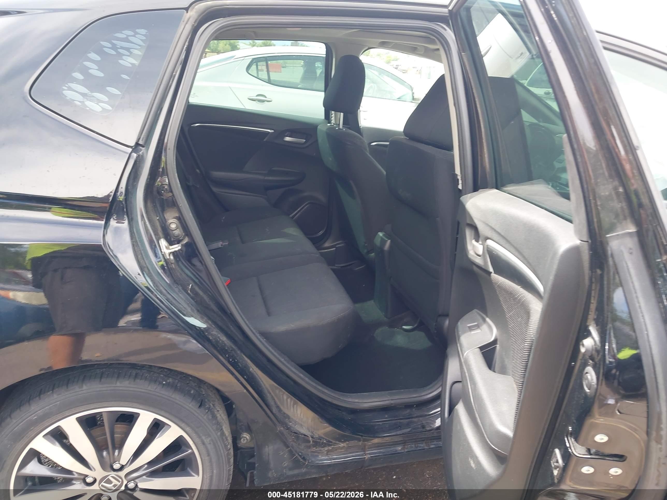2015 Honda Fit Ex/ex-l Black vin: 3HGGK5H8XFM728142